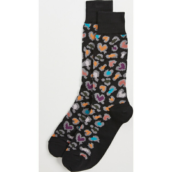 取寄 ポールスミス メンズ メンズ 坊や ファインアート レオパード ソックス Paul Smith Men S Rad Art Leopard Socks Black Paul Smith ポールスミス ソックス 靴下 レッグ着物 ブランド名 Pasadenasportsnow Com