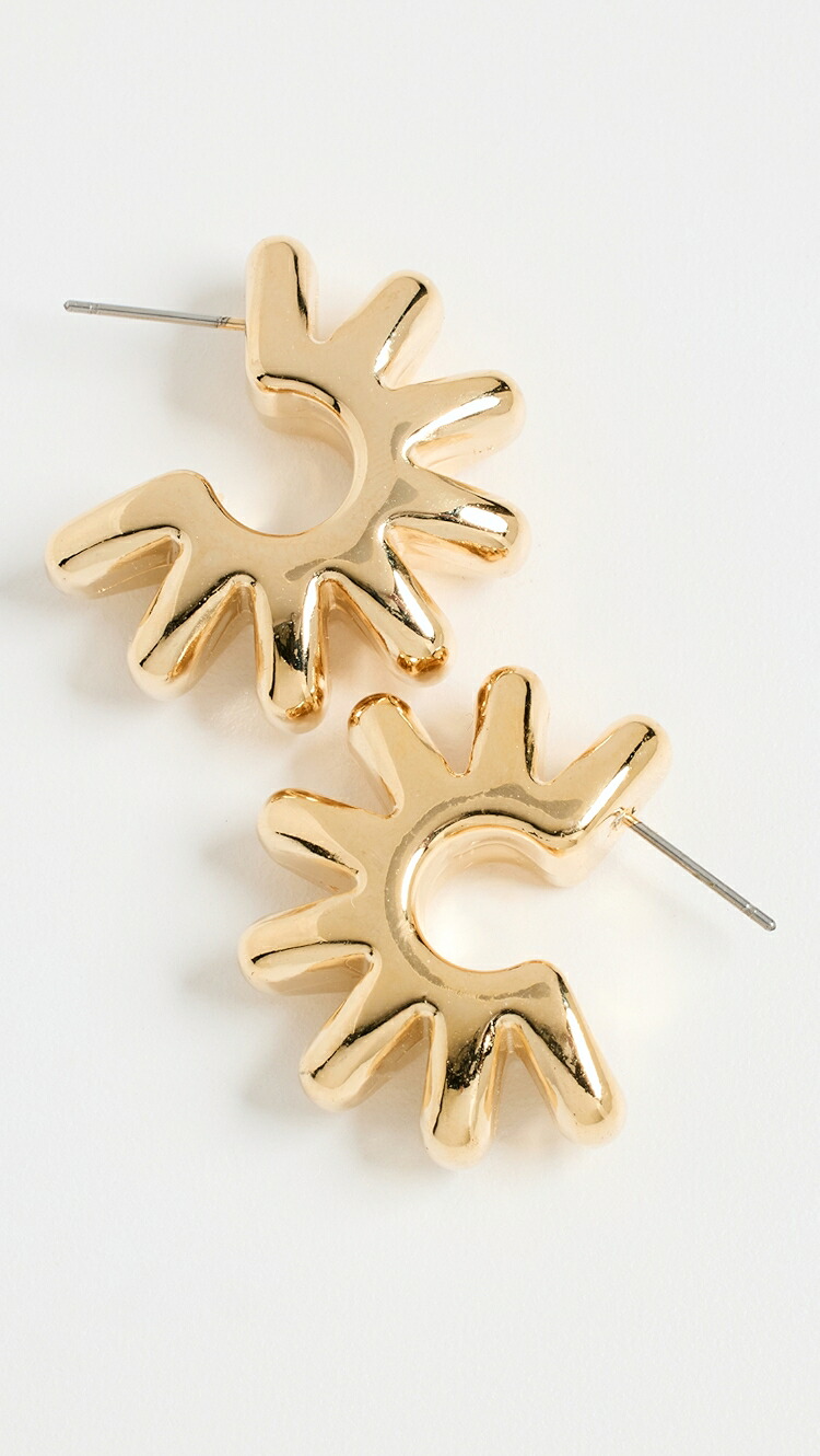(取寄) ギア フープス Brinker + Eliza Gear Hoops gold|ジェットラグ店