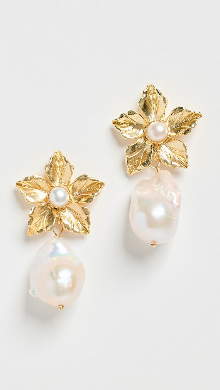 (取寄) スカーレット イヤリングス Brinker + Eliza Scarlett Earrings gold/pearl