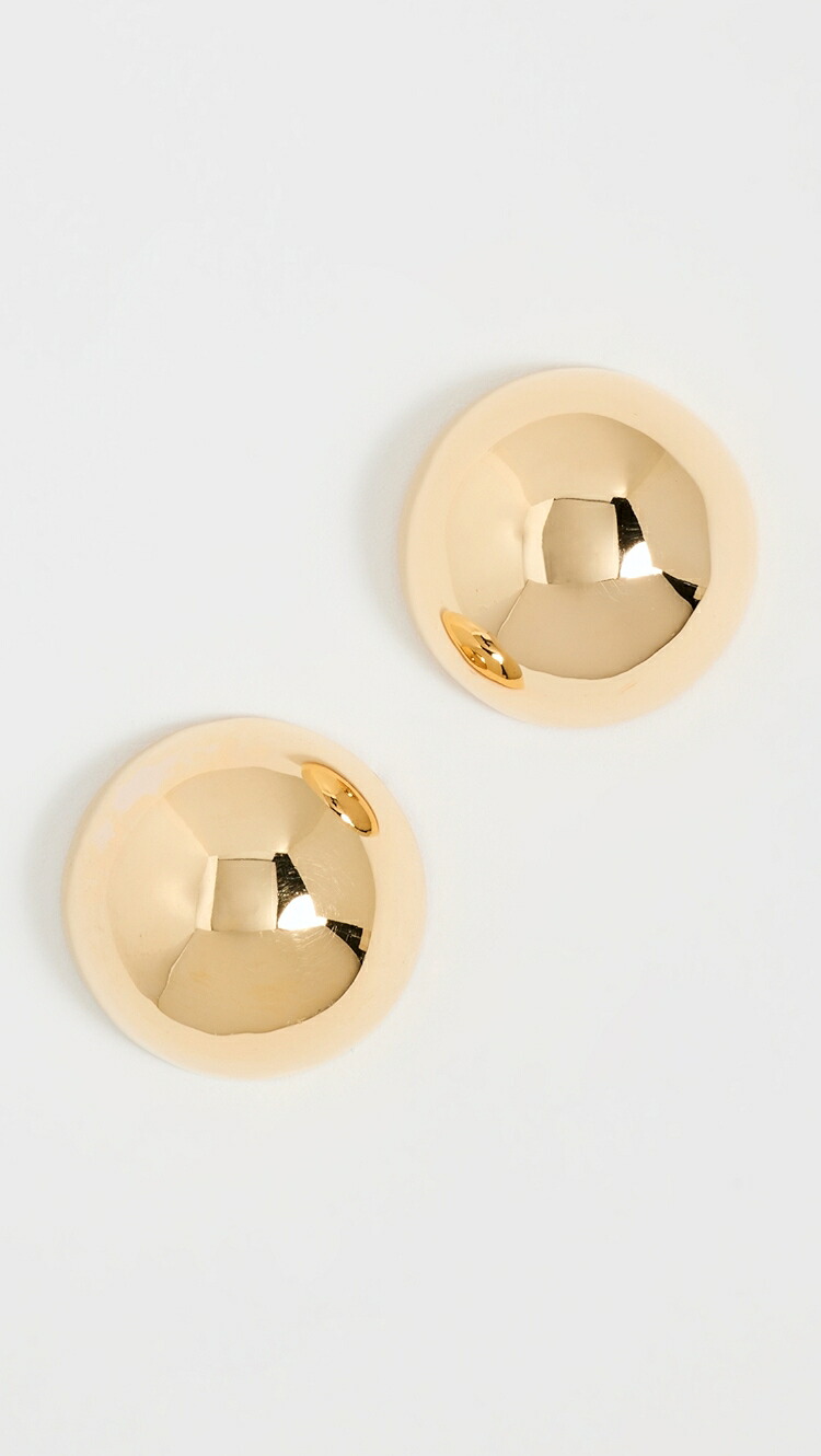 (取寄) スモール ヘミスフィア イヤリングス Annika Inez Small Hemisphere Earrings gold｜ジェットラグ店