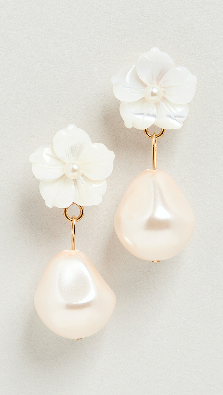 (取寄) ミンナ イヤリング Jennifer Behr Minna Earring mother of pearl|ジェットラグ店