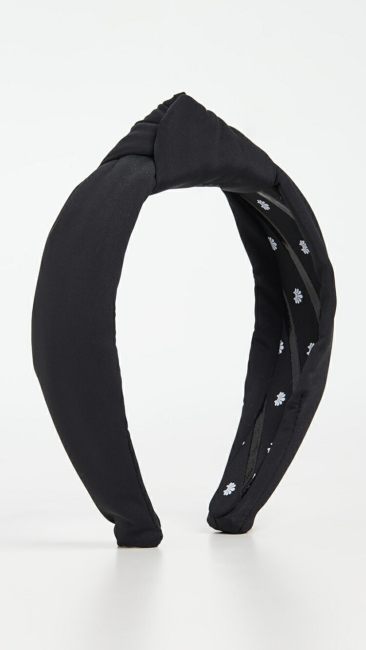 (取寄) ネオプレーン ノッテッド ヘッドバンド Lele Sadoughi Neoprene Knotted Headband jet｜ジェットラグ店