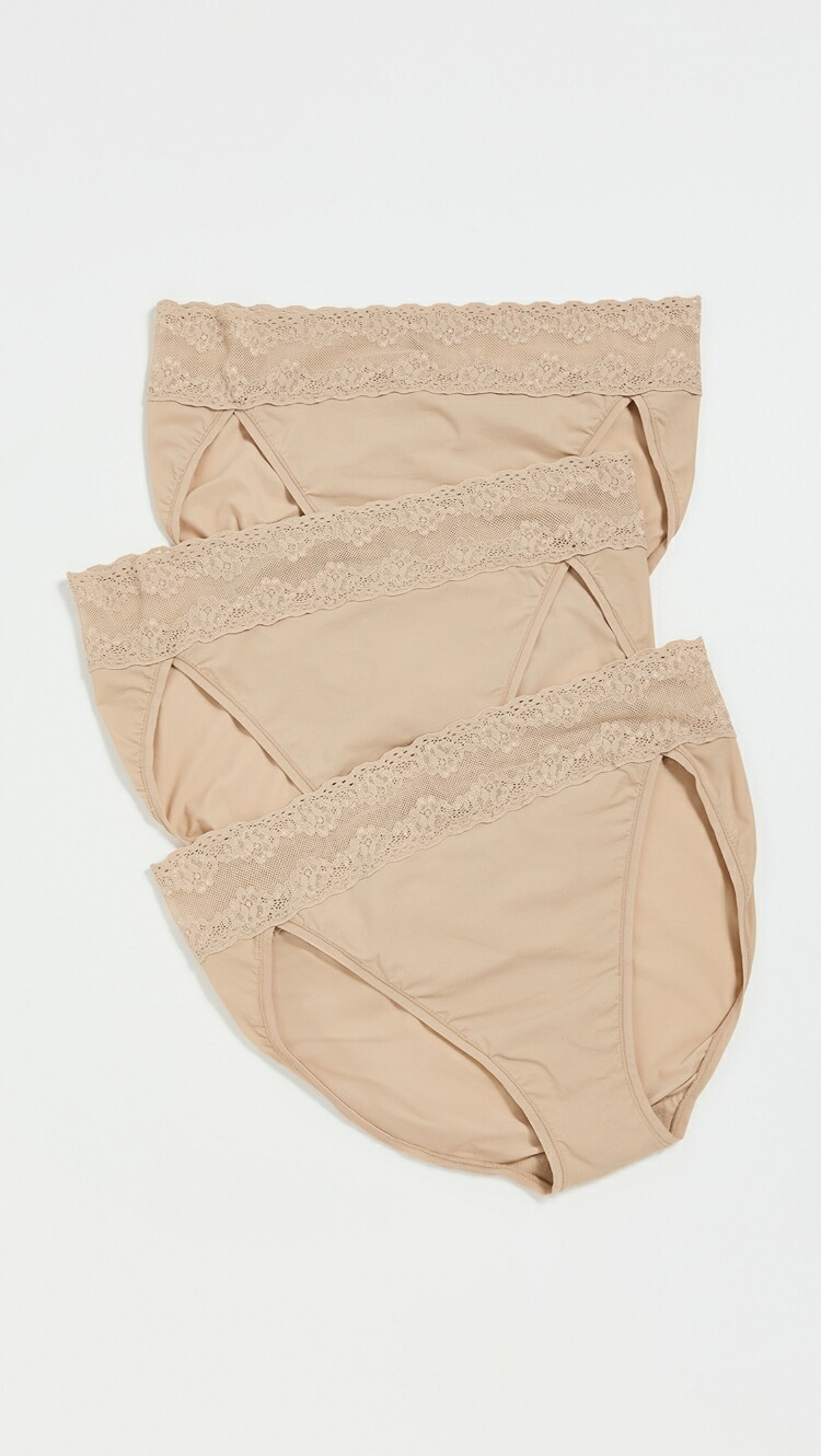 (取寄) ナトリ ブリス パーフェクション フレンチ ビキニ 3-パック Natori Bliss Perfection French Bikini 3-Pack cafe