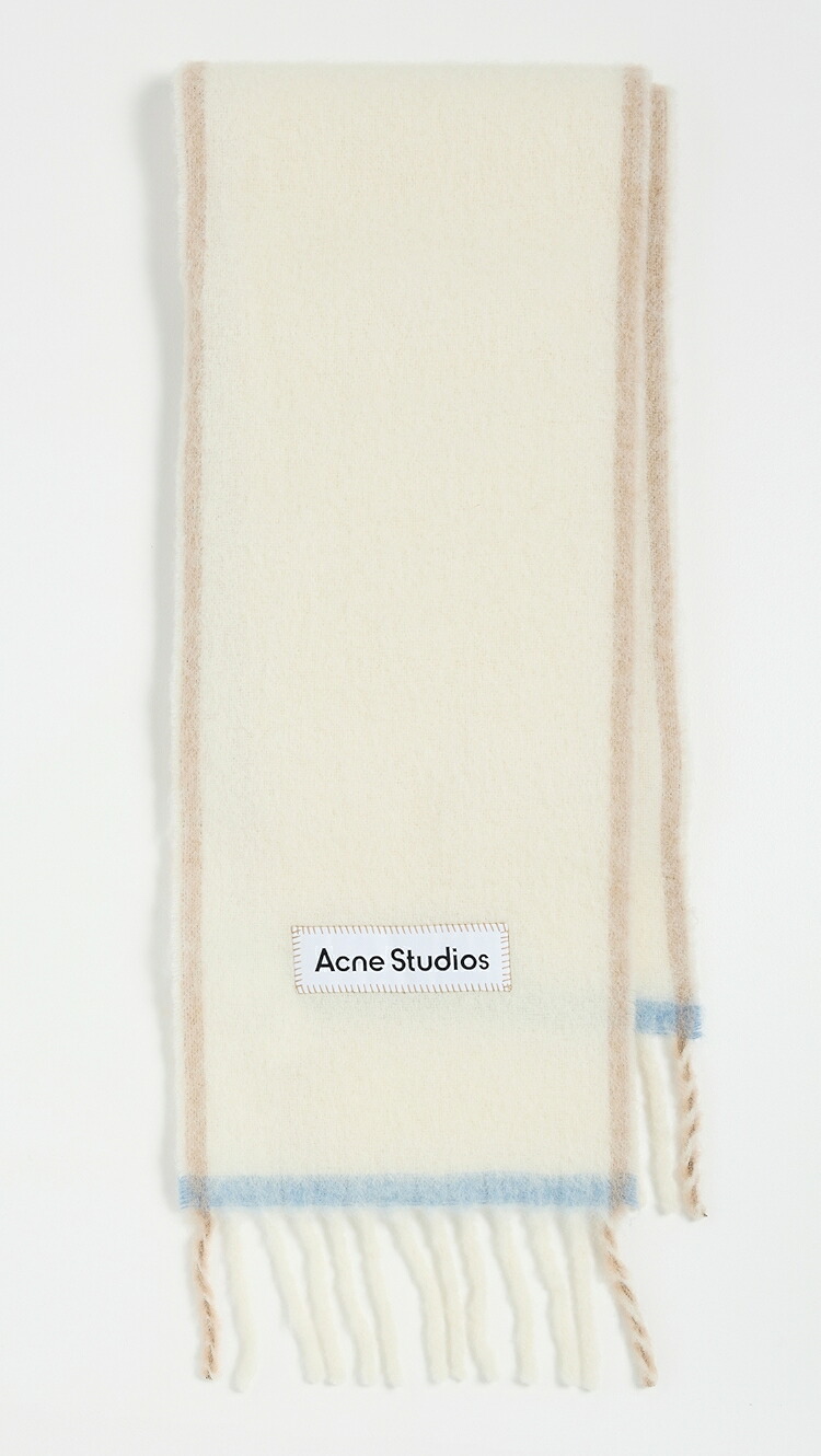 (取寄) アクネ ストゥディオズ ヴァリー ソリッド スカーフ Acne Studios Vally Solid Scarf white｜ジェットラグ店