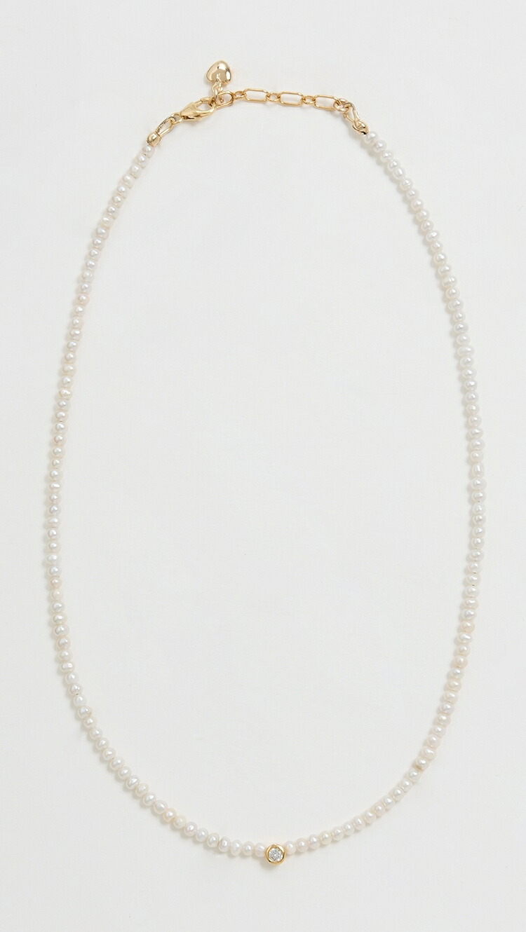 (取寄) ブリンカー アンド エリザ クレア ネックレス Brinker + Eliza Claire Necklace pearl｜ジェットラグ店