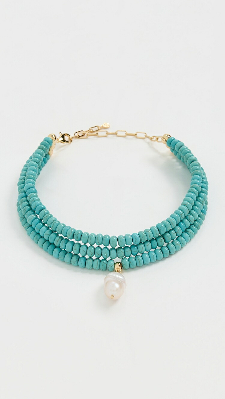 (取寄) エティカ マリナ レイヤーズ ターコイズ ネックレス Ettika Marina Layers Turquoise Necklace turquoise