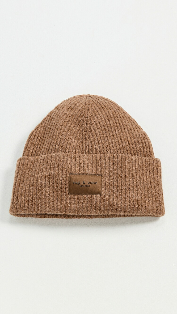 (取寄) ラグアンドボーン ブレイク ビーニー rag & bone Blake Beanie camel|ジェットラグ店