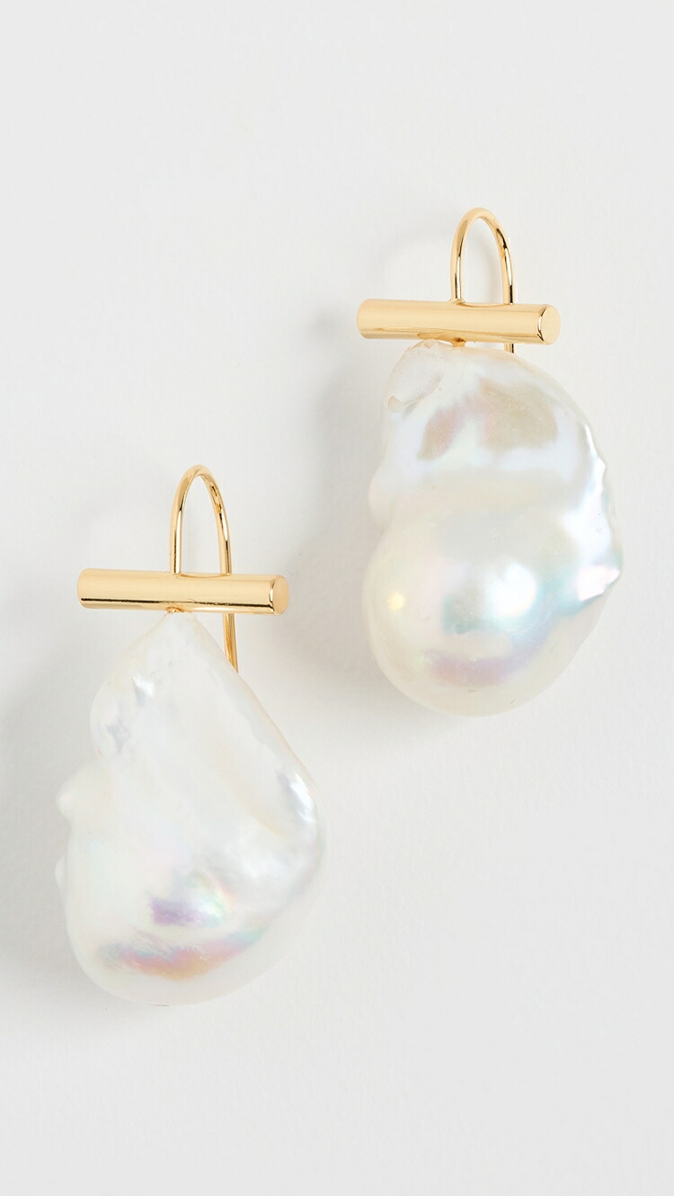 (取寄) シャシ ジゼル イヤリングス SHASHI Giselle Earrings gold/pearl|ジェットラグ店