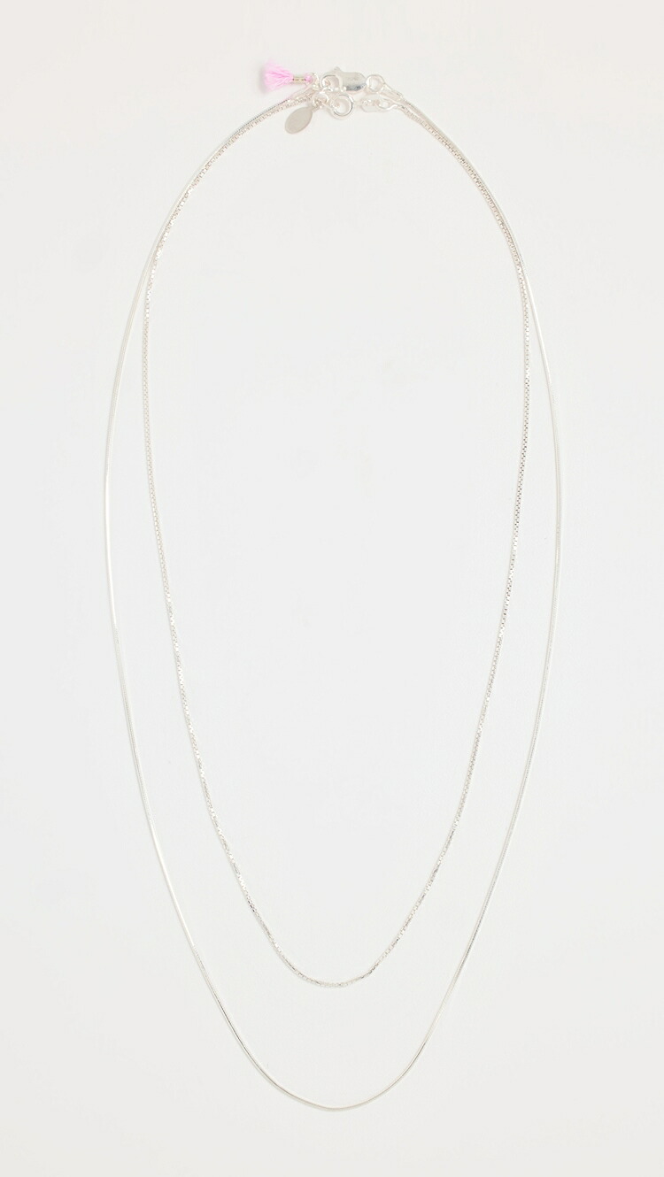 (取寄) シャシ シルバー ライン ネックレス SHASHI Silver Line Necklace silver｜ジェットラグ店