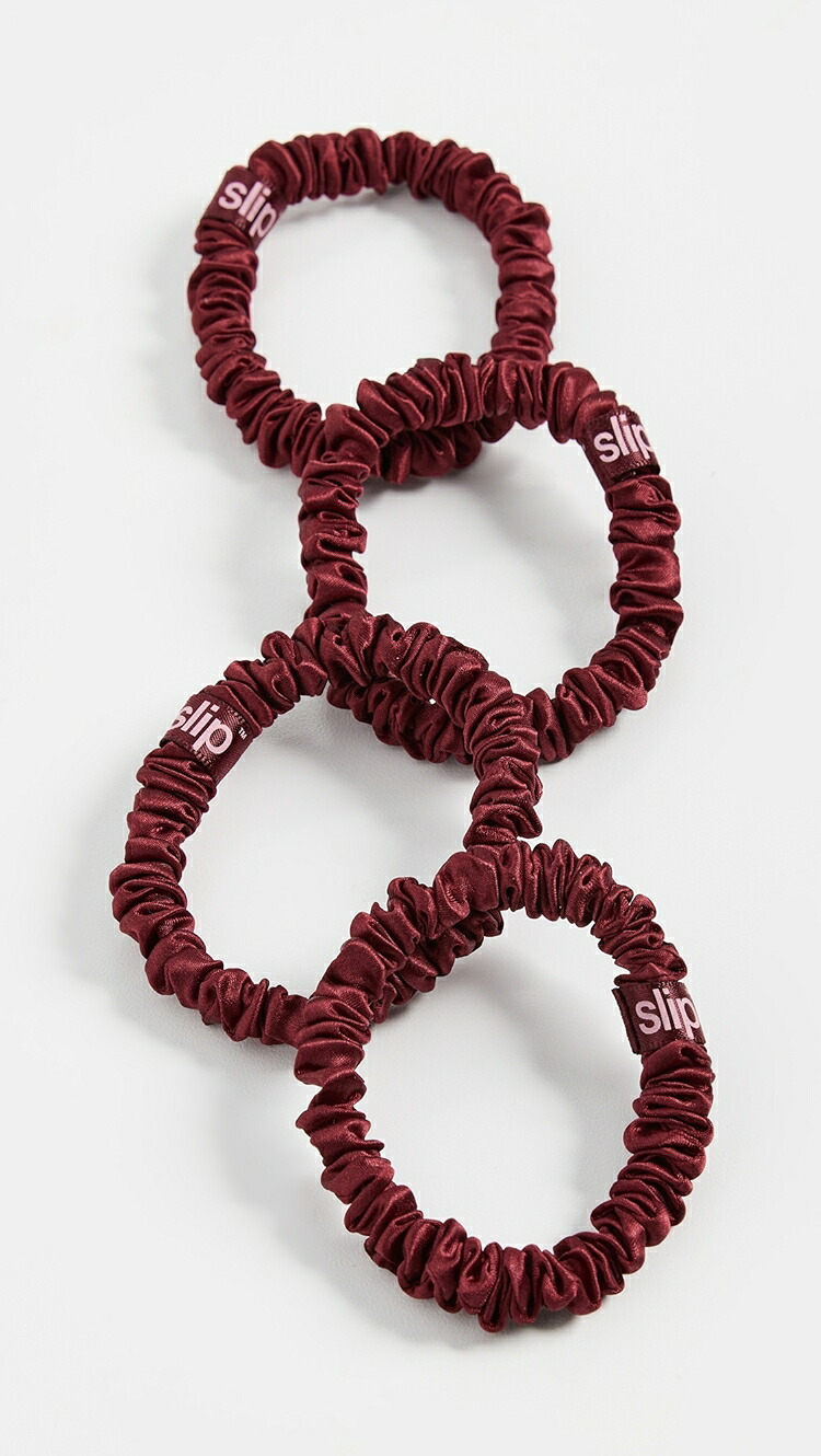 (取寄) スキニー シュシュ Slip Skinny Scrunchies maroon 9,235円