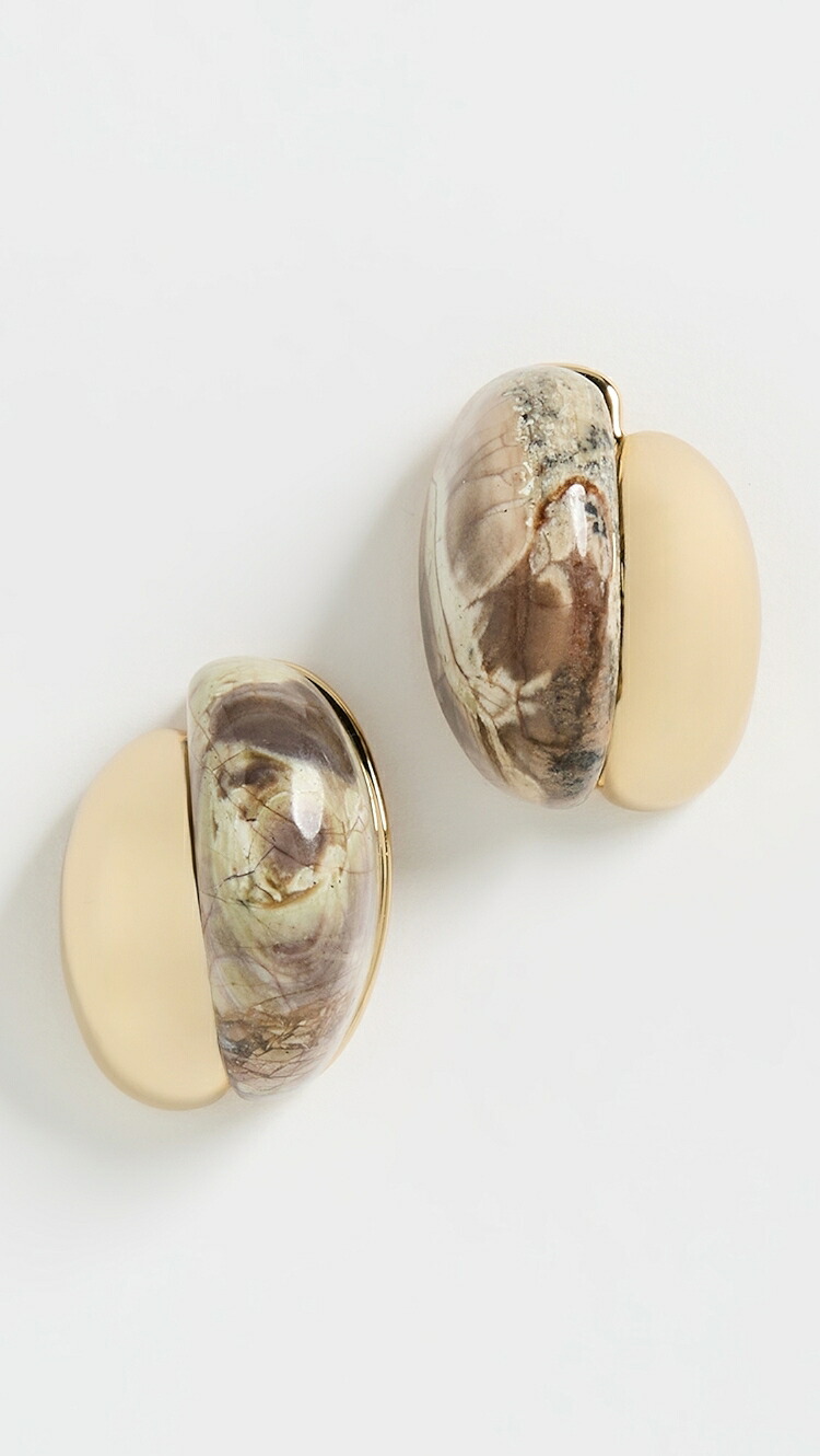 (取寄) ルレット ニューヨーク カミ ストーン イヤリングス LELET NY Cami Stone Earrings autumn jasper
