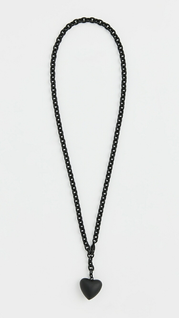 (取寄) ロクサーヌ アスリン ザ ミニ パフィー ハート ネックレス Roxanne Assoulin The Mini Puffy Heart Necklace black