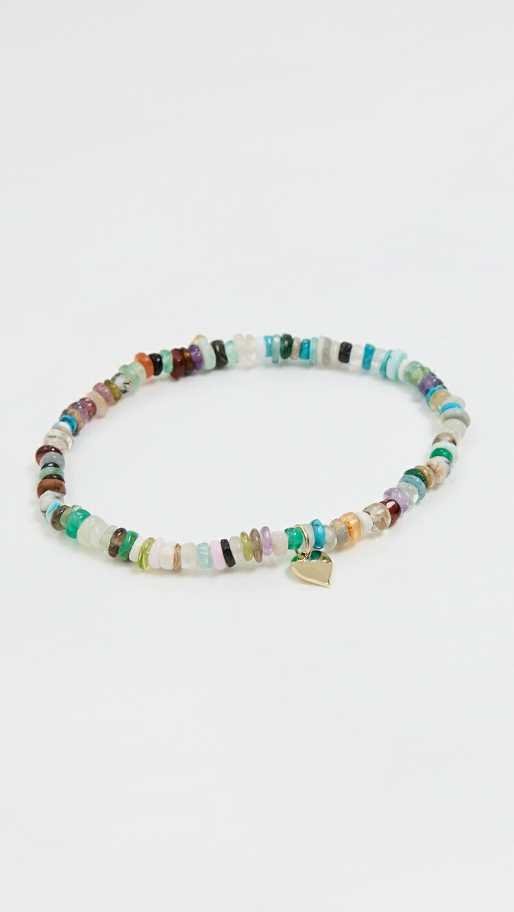 (取寄) シドニー エヴァン ピュア ハート チャーム オン レインボー ブレスレット Sydney Evan Pure Heart Charm On Rainbow Bracelet yellow gold