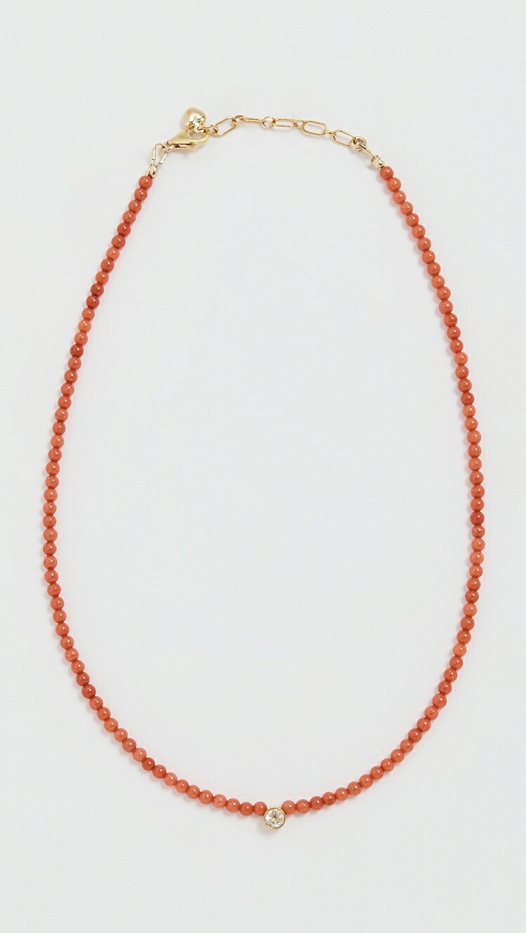 (取寄) ブリンカー アンド エリザ クレア ネックレス Brinker + Eliza Claire Necklace coral|ジェットラグ店