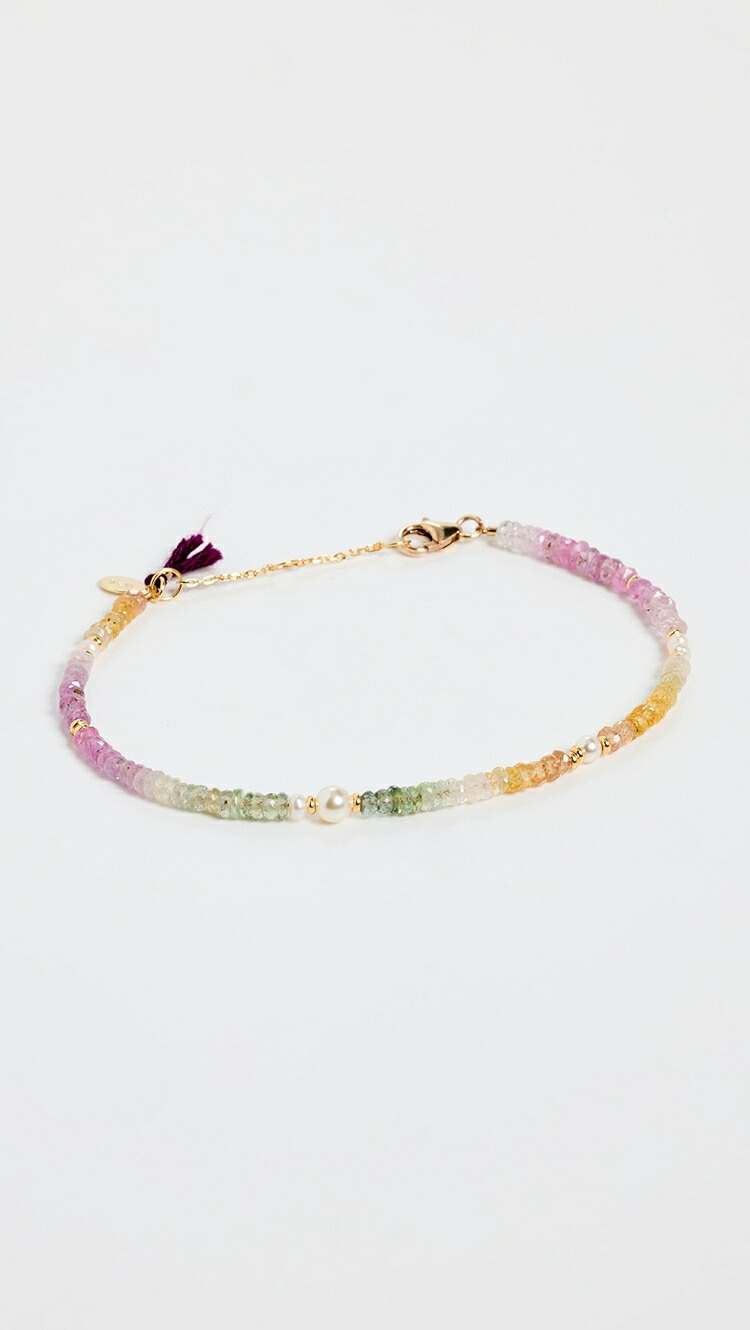 (取寄) シャシ エラ ジェムストーン ブレスレット SHASHI Ella Gemstone Bracelet multi sapphire