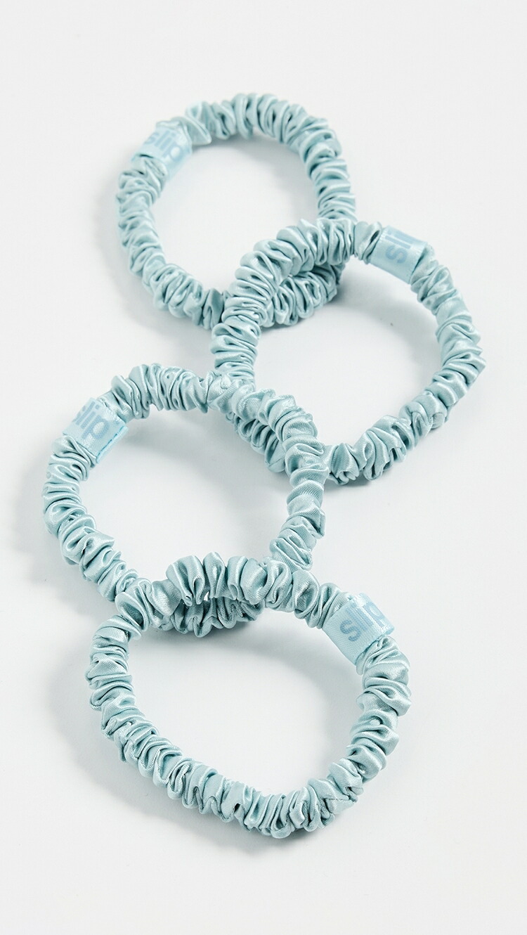 (取寄) スリップ スキニー シュシュ Slip Skinny Scrunchies sky blue｜ジェットラグ店