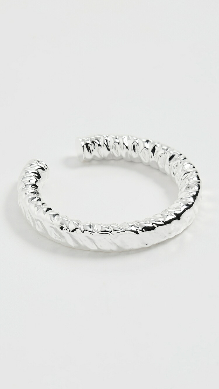 (取寄) バイ アディナ イーデン モウルトン テクスチャー ゴールド カフ バングル By Adina Eden Molten Texture Gold Cuff Bangle silver 27,384円