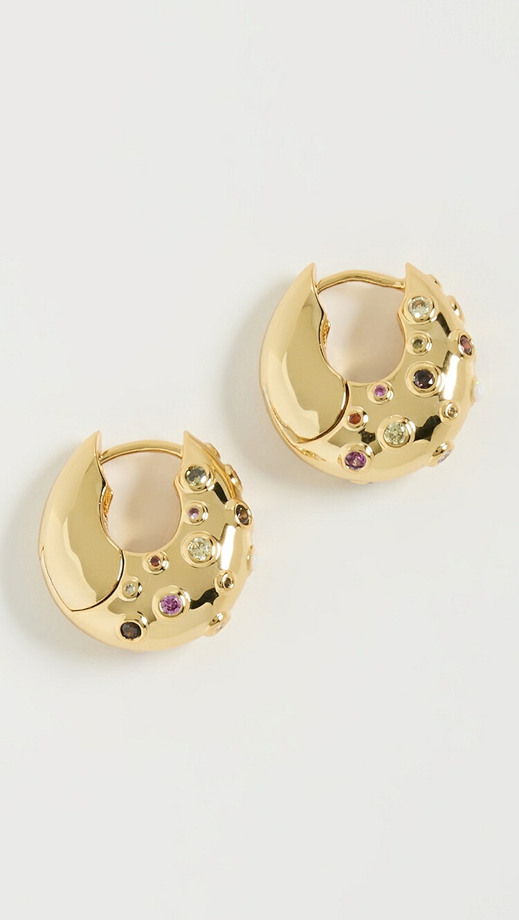 (取寄) アニ ルー クリスタル ベイ フープス Anni Lu Crystal Bay Hoops gold|ジェットラグ店