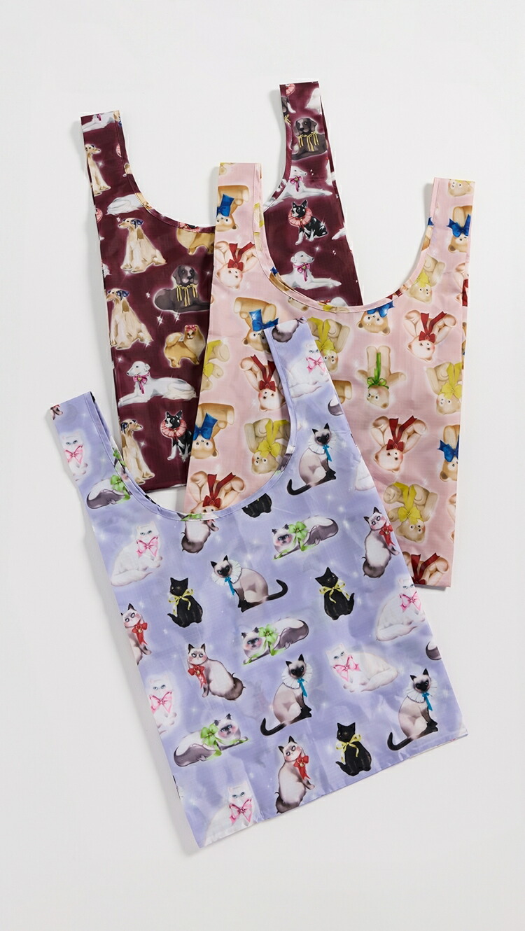 (取寄) バグー ファンシー アニマルズ スタンダード バグゥ セット オブ 3 BAGGU Fancy Animals Standard Baggu Set of 3 fancy animals|ジェットラグ店
