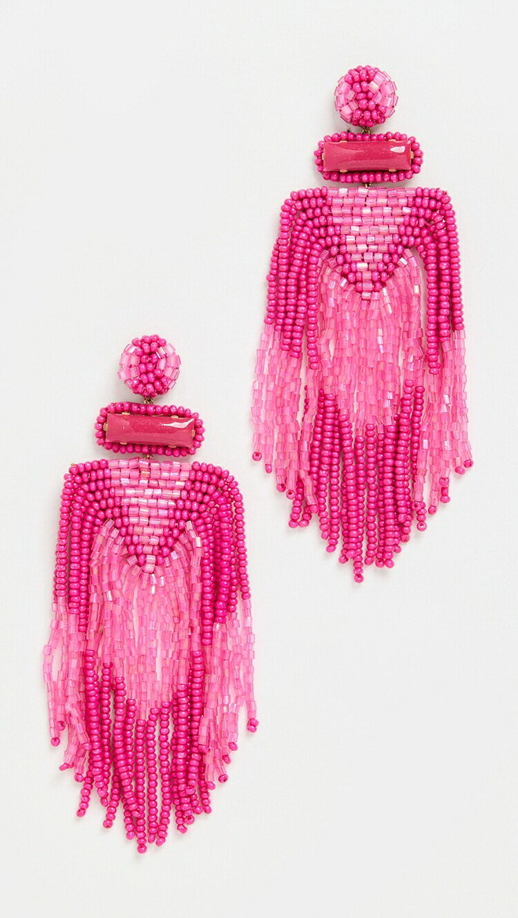 (取寄) ディーパ グルナーニ バイ ジョディ イヤリングス Deepa Gurnani Deepa by Deepa Gurnani Jody Earrings hot pink|ジェットラグ店
