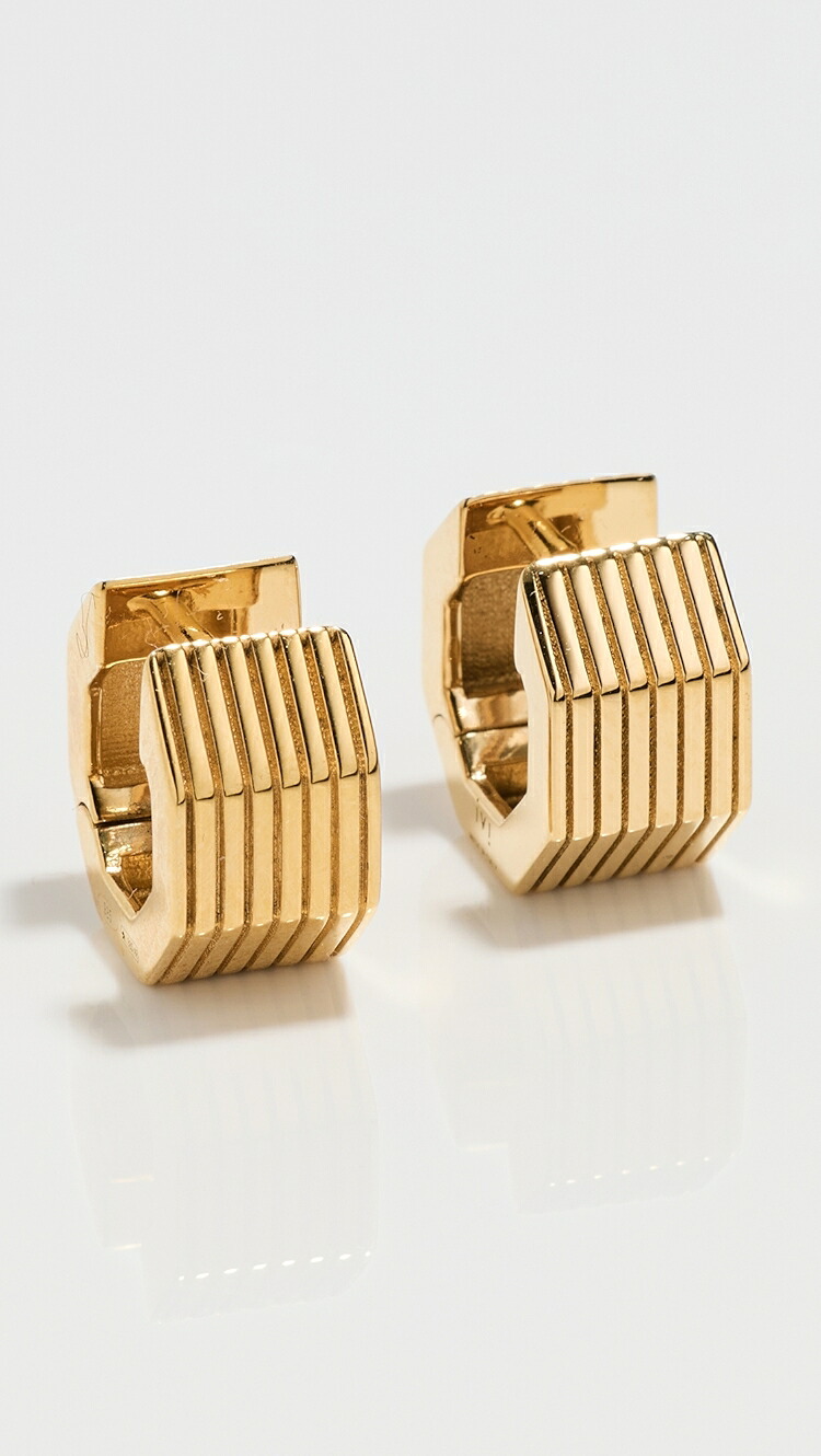 (取寄) アイヴィー ロサンゼルス ワイド オクタゴン ハギーズ IVI Los Angeles Wide Octagon Huggies yellow gold｜ジェットラグ店