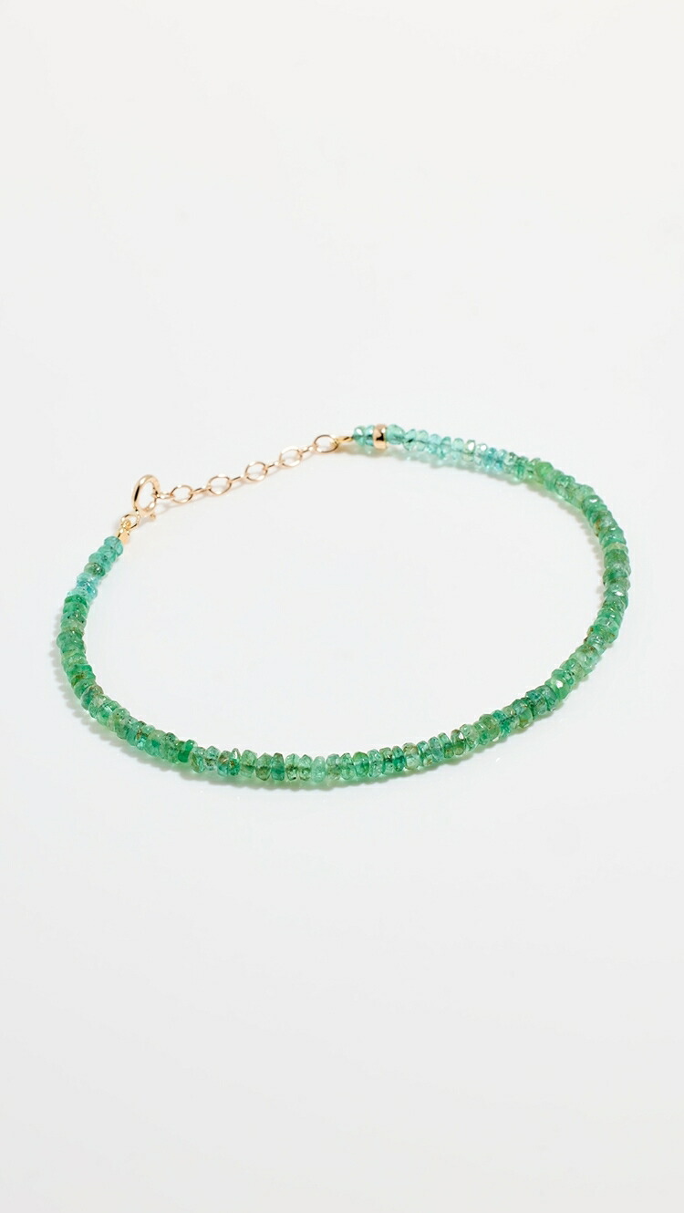 (取寄) ジア ジア 14K メイ バースストーン ブレスレット JIA JIA 14k May Birthstone Bracelet may - emerald|ジェットラグ店