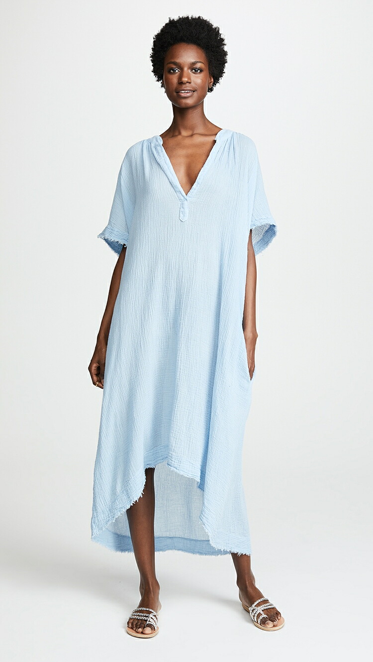(取寄) ナインシード チュニジア ショート スリーブ カフタン 9seed Tunisia Short Sleeve Caftan chambray