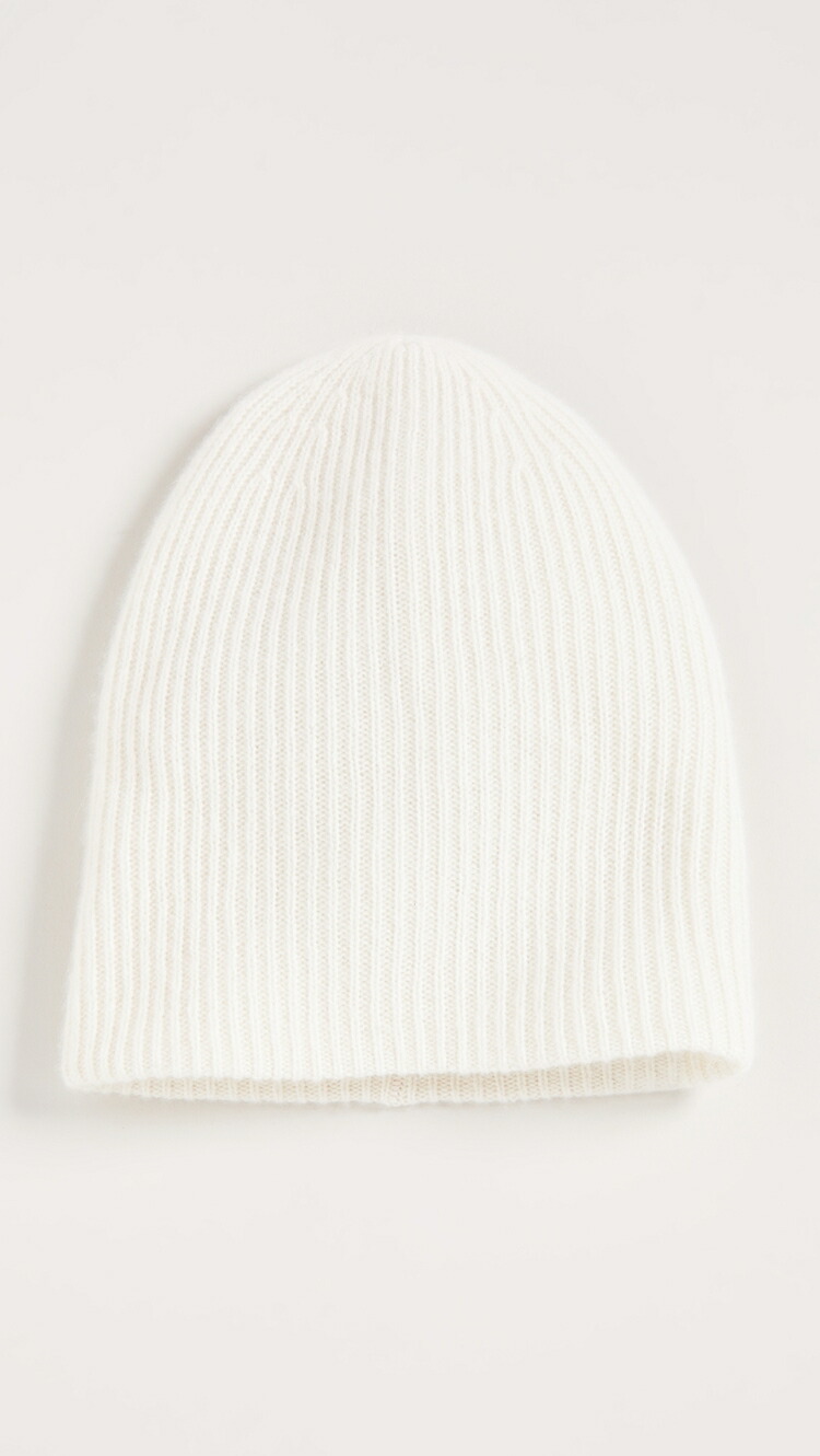 (取寄) ホワイト アンド ウォーレン カシミア プラッシュ リブ ビーニー White & Warren Cashmere Plush Rib Beanie pearl white 37,323円