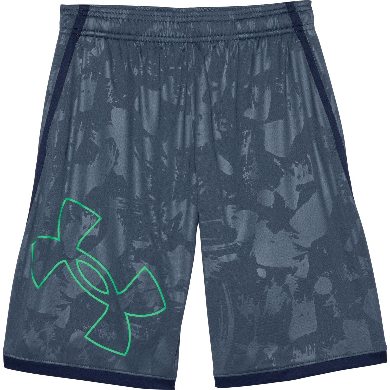 (取寄) アンダーアーマー ビッグ ボーイズ スタント 3.0 エンボス ショーツ Under Armour Big Boys Stunt 3.0 Embossed Shorts Grey画像