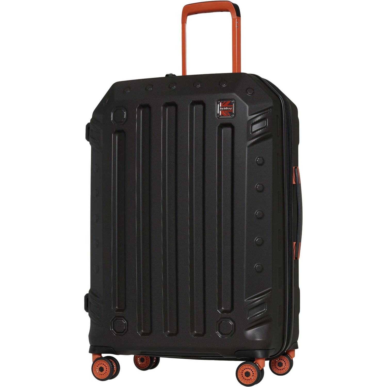 (取寄) ブリットバッグ 27.8インチ ガネット スピナー スーツケース - ハードサイド, エクスパンダブル, ダーク BritBag 27.8” Gannett Spinner Suitcase - Hardside, Expandable, Dark Brown-Rust Dark Brown/Rust