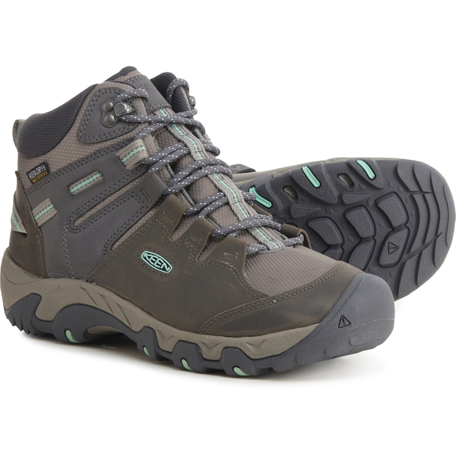 (取寄) キーン メンズ スティーンズ ミッド ハイキング ブーツ Keen men Steens Mid Hiking Boots (For Men) Steel Grey/Ocean Wave