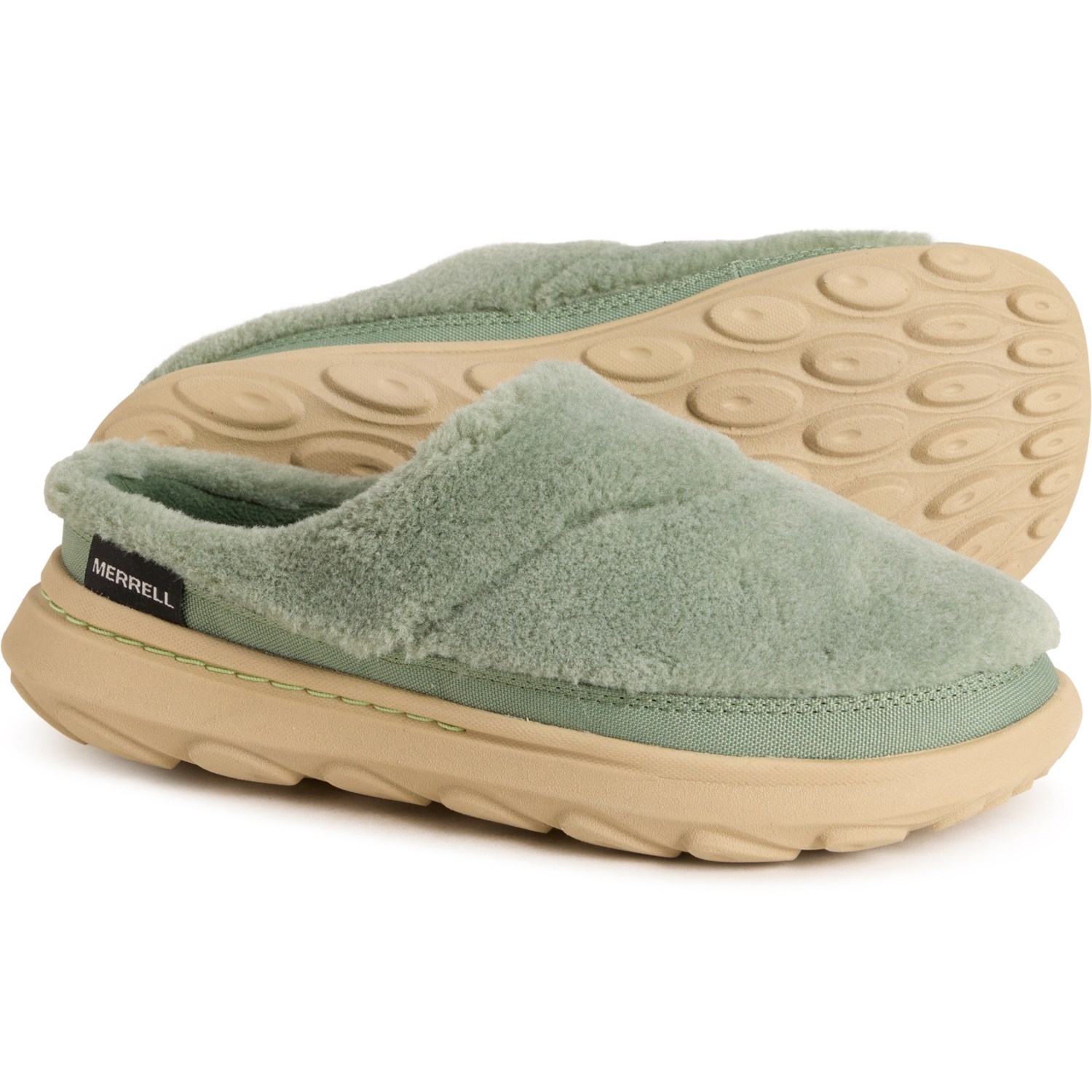 (取寄) メレル レディース ハット モック 2 スライド コージー シューズ Merrell women Hut Moc 2 Slide Cozy Shoes (For Women) Hedge Green