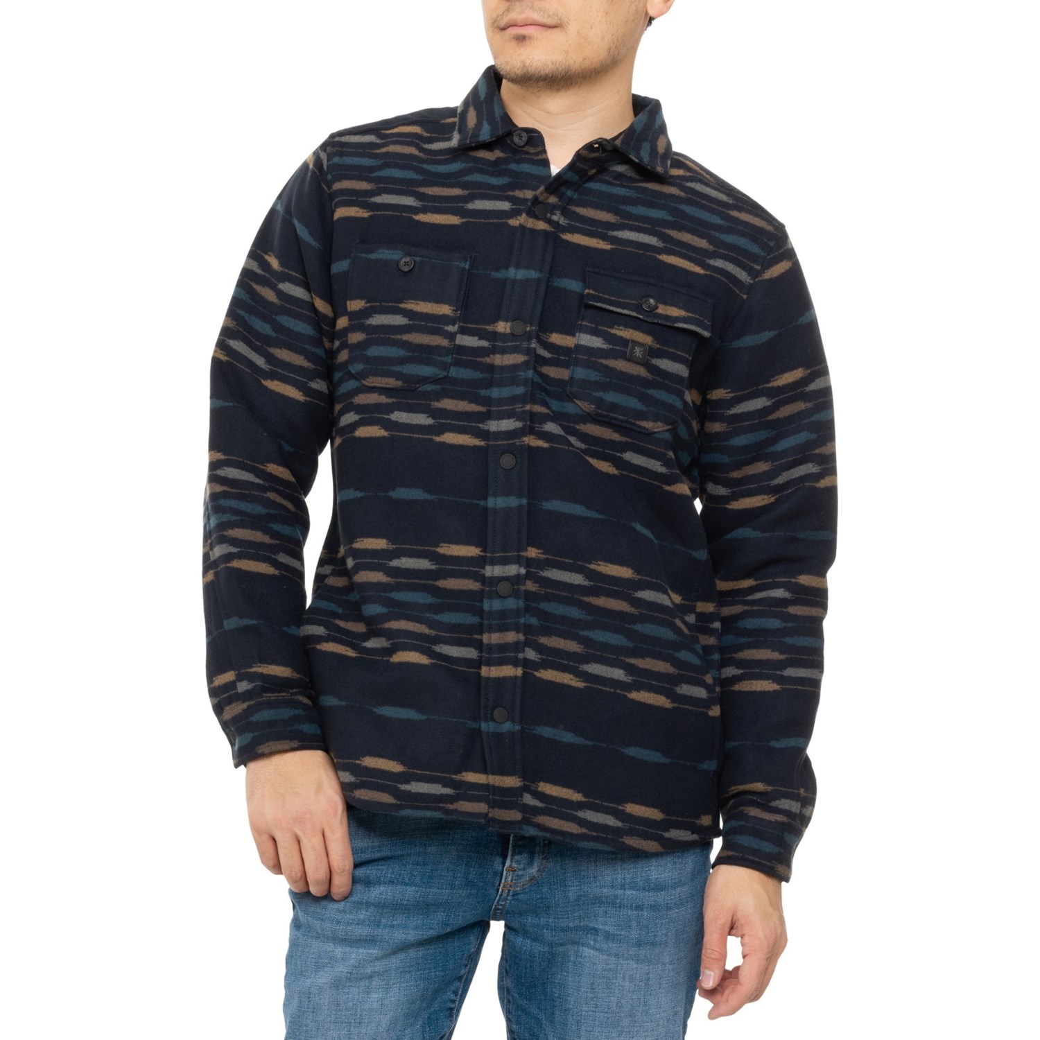 (取寄) ロアーク アンデス フランネル シャツ ジャケット ROARK Andes Flannel Shirt Jacket Dark Navy Sosho