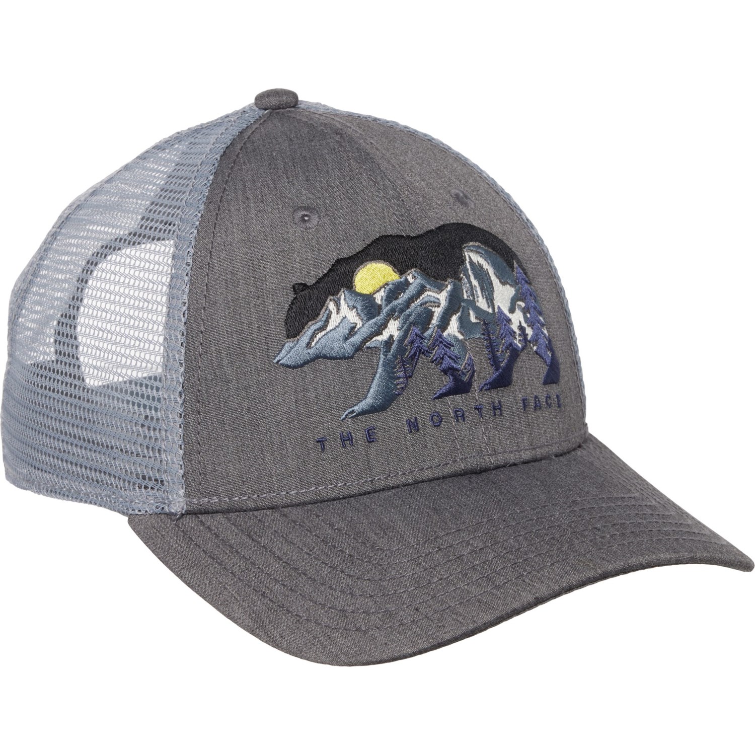 (取寄) ノースフェイス エンブロイダー トラッカー ハット The North Face Embroidered Trucker Hat Grey Heather/Acid Yellow