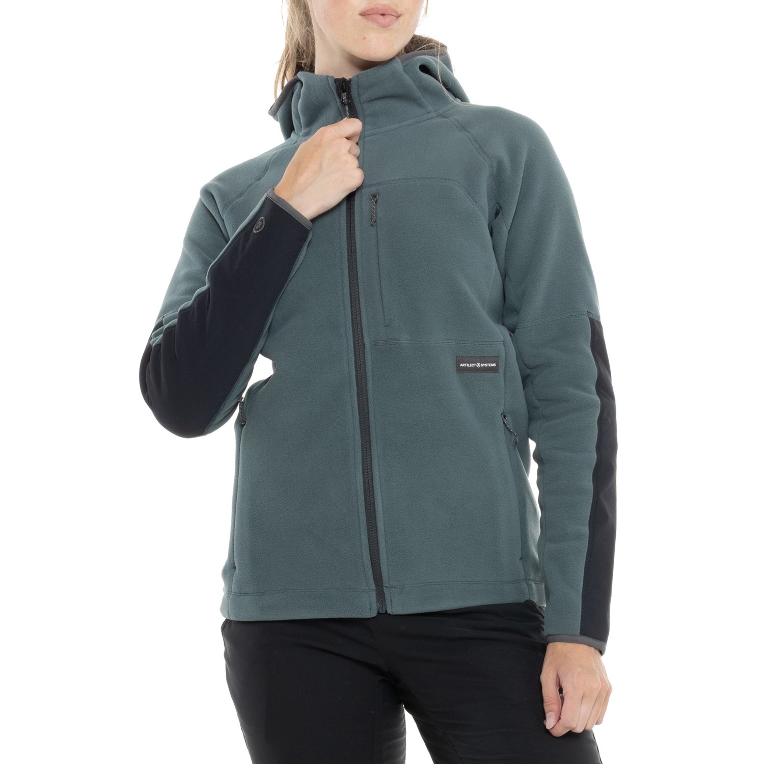 (取寄) アーティレクト スーパームーン バイオ ブーディ - ジップ フロント ARTILECT Supermoon Bio Hoodie - Zip Front Dark Slate/Black