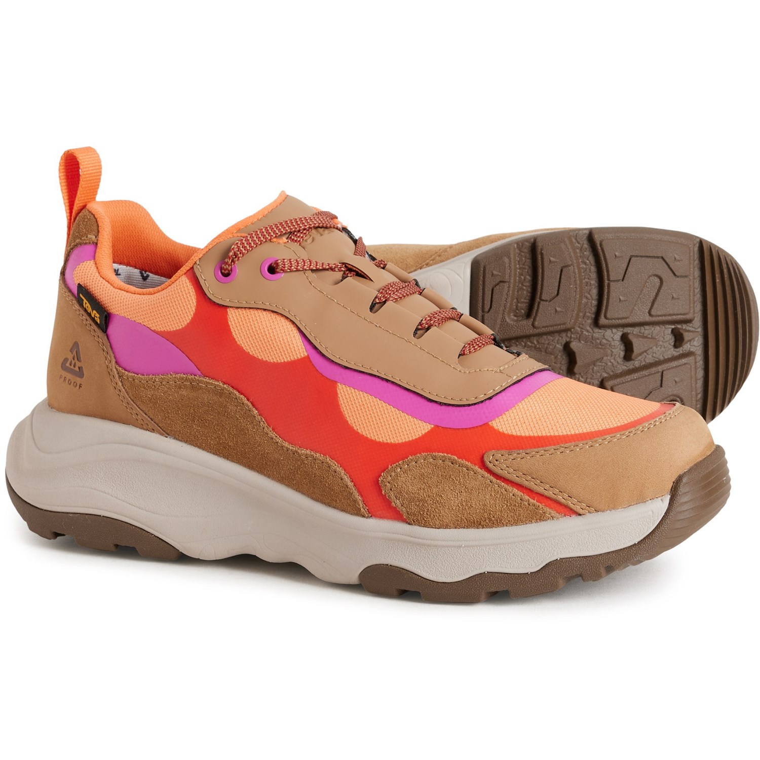 (取寄) テバ レディース ゲオトレッカ ラピッド ロウ ハイキング シューズ Teva women Geotrecca RAPID Low Hiking Shoes (For Women) Honey Brown/Coral Rose