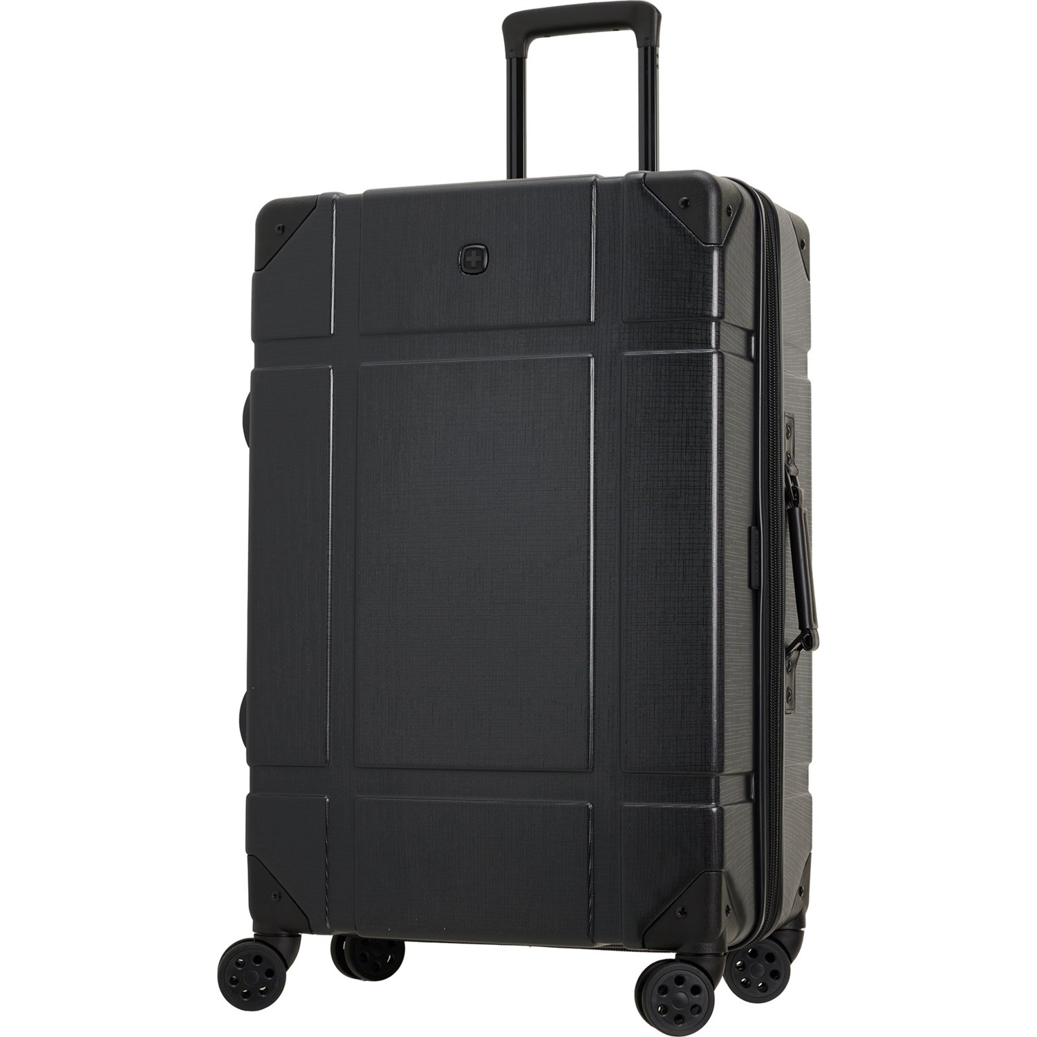 (取寄) スイスギア 26インチ トランク スピナー スーツケース - ハードサイド, エクスパンダブル, ブラック Swiss Gear 26” 7639 Trunk Spinner Suitcase - Hardside, Expandable, Black Black