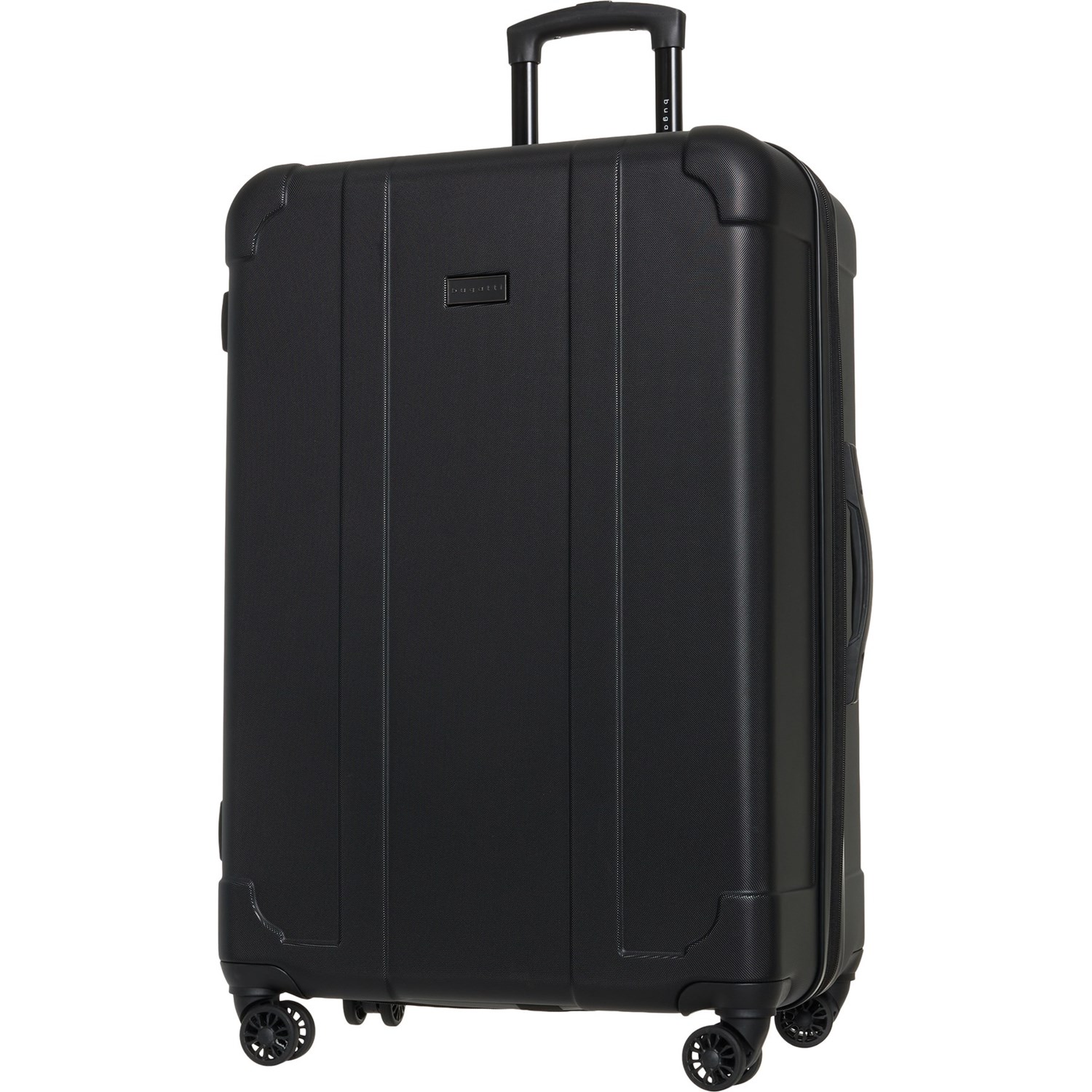 (取寄) 28インチ マドリッド スピナー スーツケース - ハードサイド, エクスパンダブル, ブラック Bugatti 28” Madrid Spinner Suitcase - Hardside, Expandable, Black Black