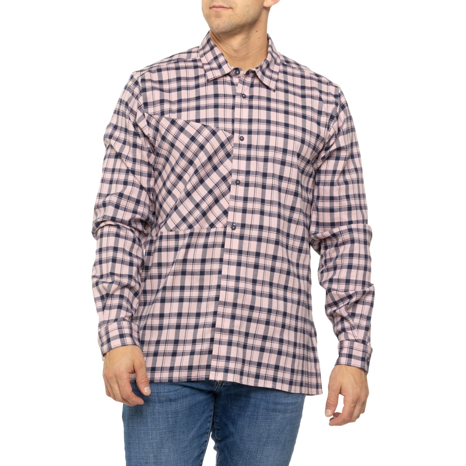 (取寄) サレワ フェーンズ フランネル シャツ - ロング スリーブ Salewa Fanes Flannel Shirt - Long Sleeve Zephyr/Navy Blazer