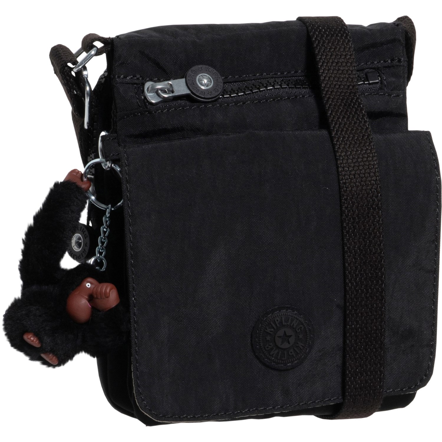 (取寄) キプリング ニュー エルドラド クロスボディ バッグ Kipling New Eldorado Crossbody Bag Black Tonal