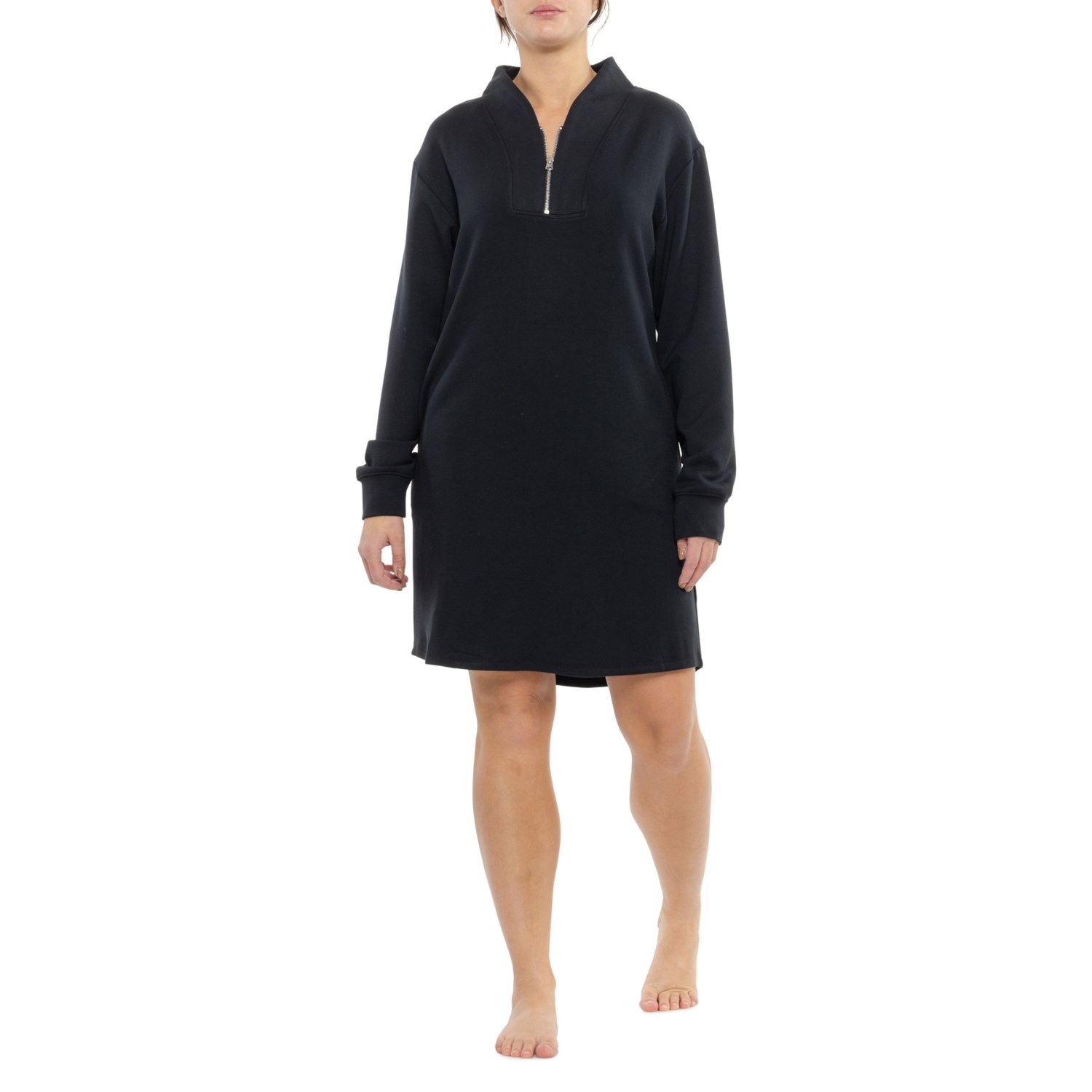 (取寄) チュニック ラウンジャー - ジップ ネック, ロング スリーブ Softies Dreamtech Tunic Lounger - Zip Neck, Long Sleeve Black 8,078円