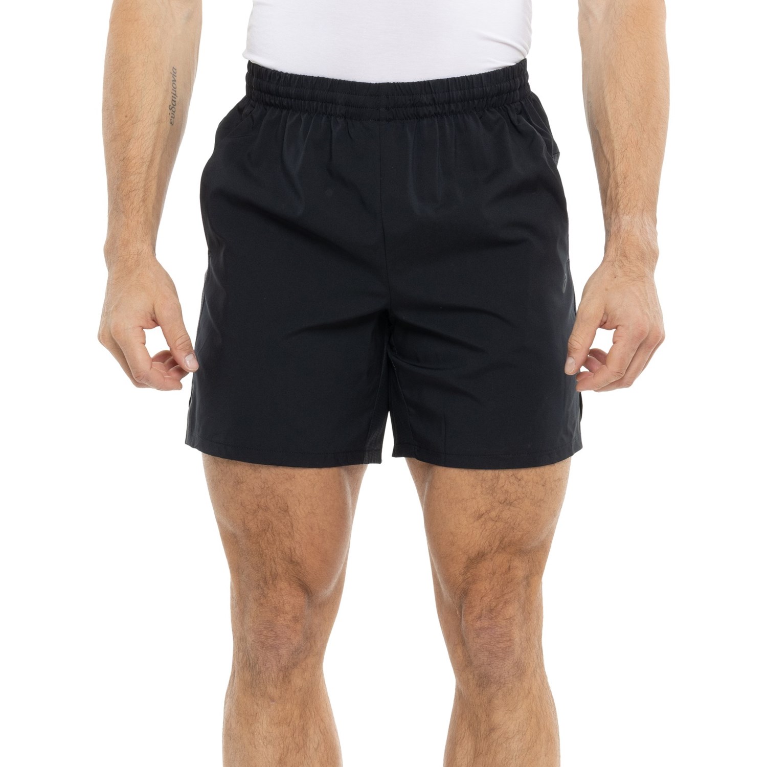 (取寄) アシックス ウーブン ショーツ - 7インチ ASICS Woven Shorts - 7” Black