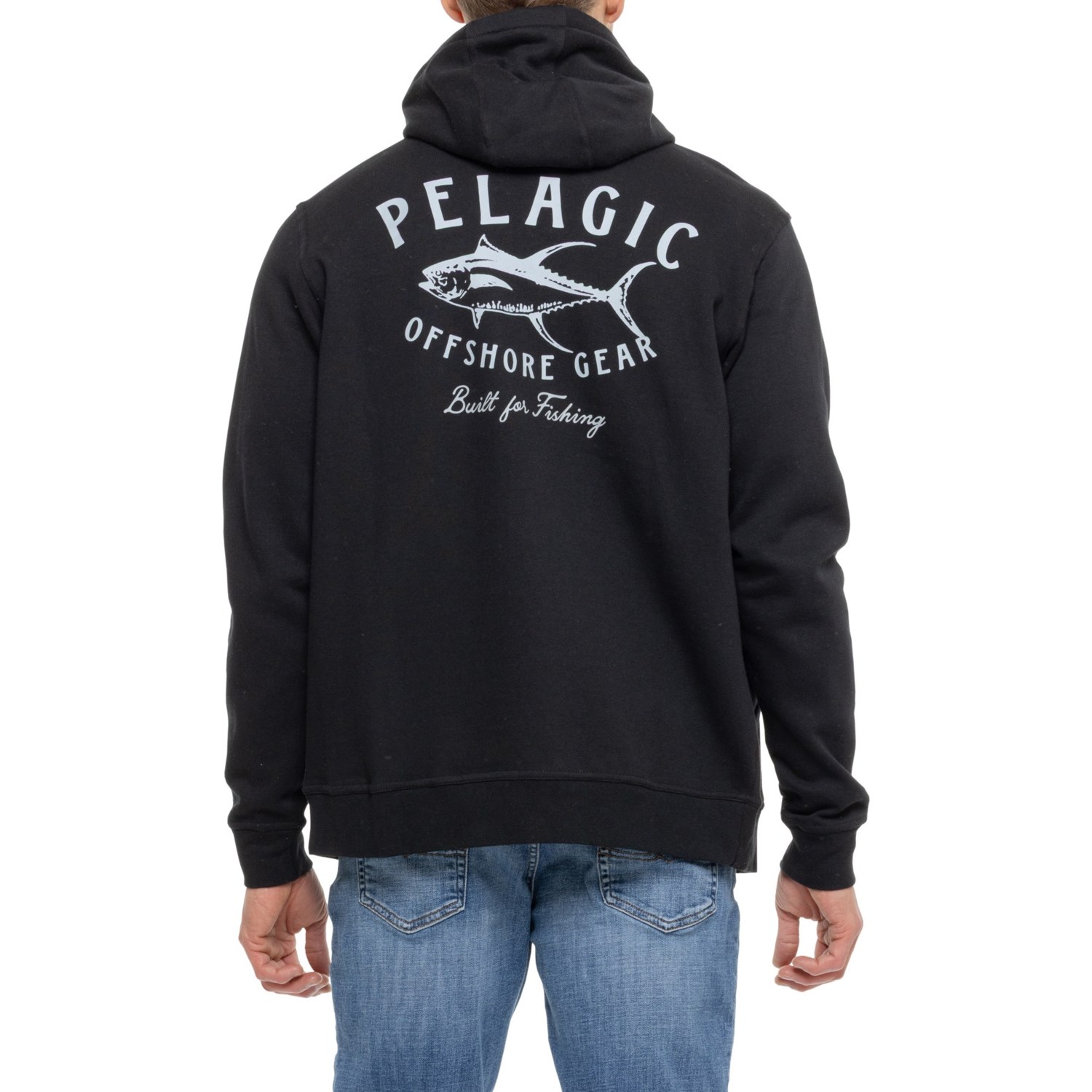 (取寄) ペラジック ツナミ トリップ フリース ブーディ - フル ジップ Pelagic Tuna Trip Fleece Hoodie - Full Zip Black