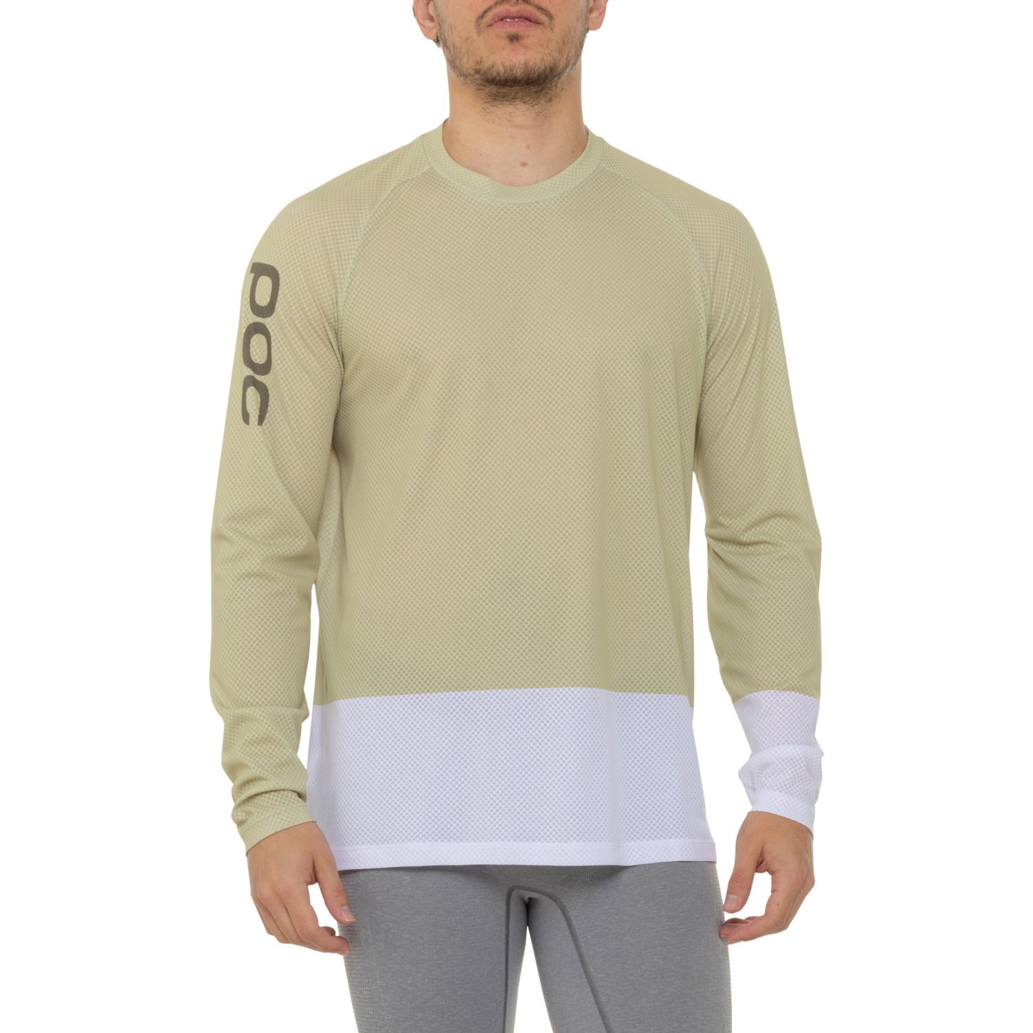 (取寄) POC ピュア マウンテン サイクリング ジャージ - ロング スリーブ POC Pure Mountain Cycling Jersey - Long Sleeve Prehnite Green/Hydrogen White