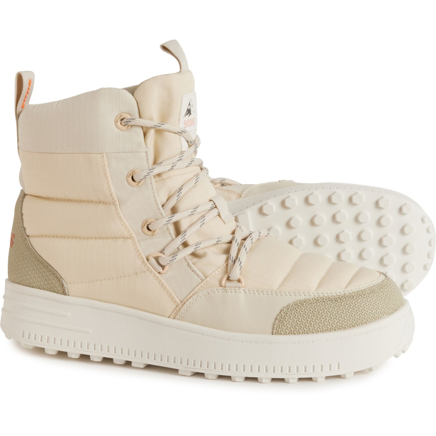(取寄) スイムズ メンズ スノー ランナー ミッド スノー ブーツ SWIMS men Snow Runner Mid Snow Boots (For Men) Sand/Offwhite