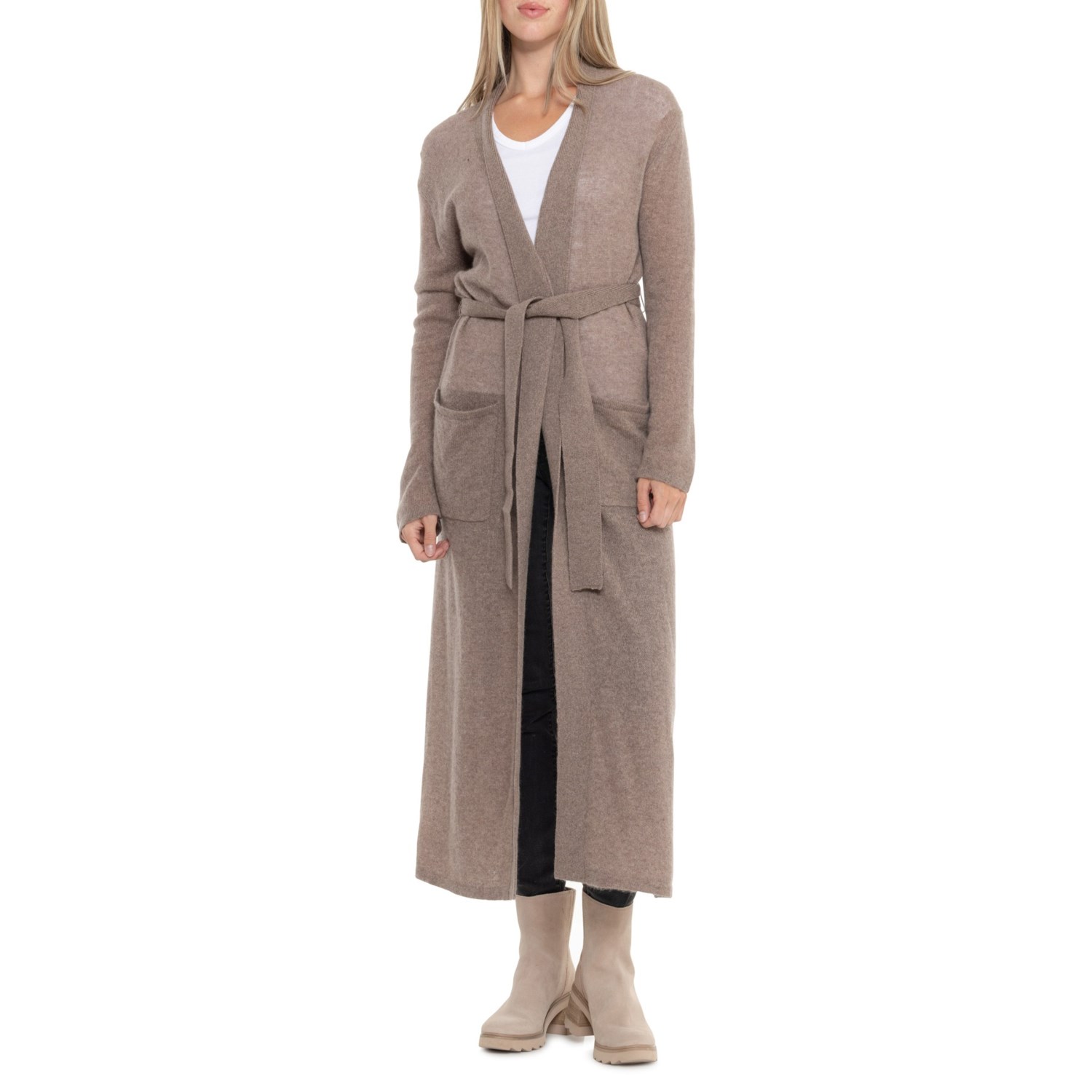(取寄) アスペン ロング ローブ - カシミヤ, ロング スリーブ Aspen Long Robe - Cashmere, Long Sleeve Heather Mushroom 25,262円