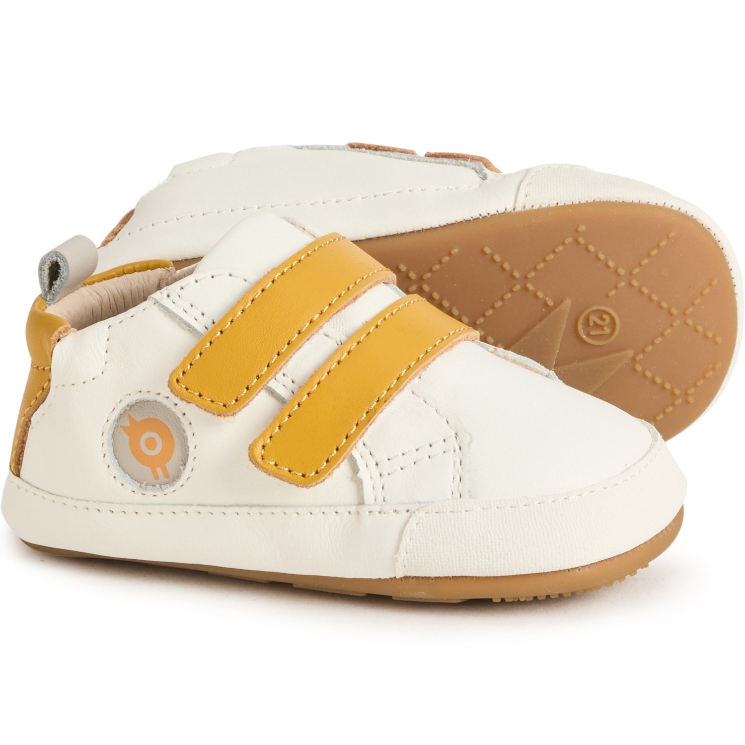 (取寄) オールド ソールズ トドラーズ ボーイズ アンド ガールズ バッジ バブ スニーカー - レザー OLD SOLES Toddlers Boys and Girls Badge Bub Sneakers - Leather Snow / Yema