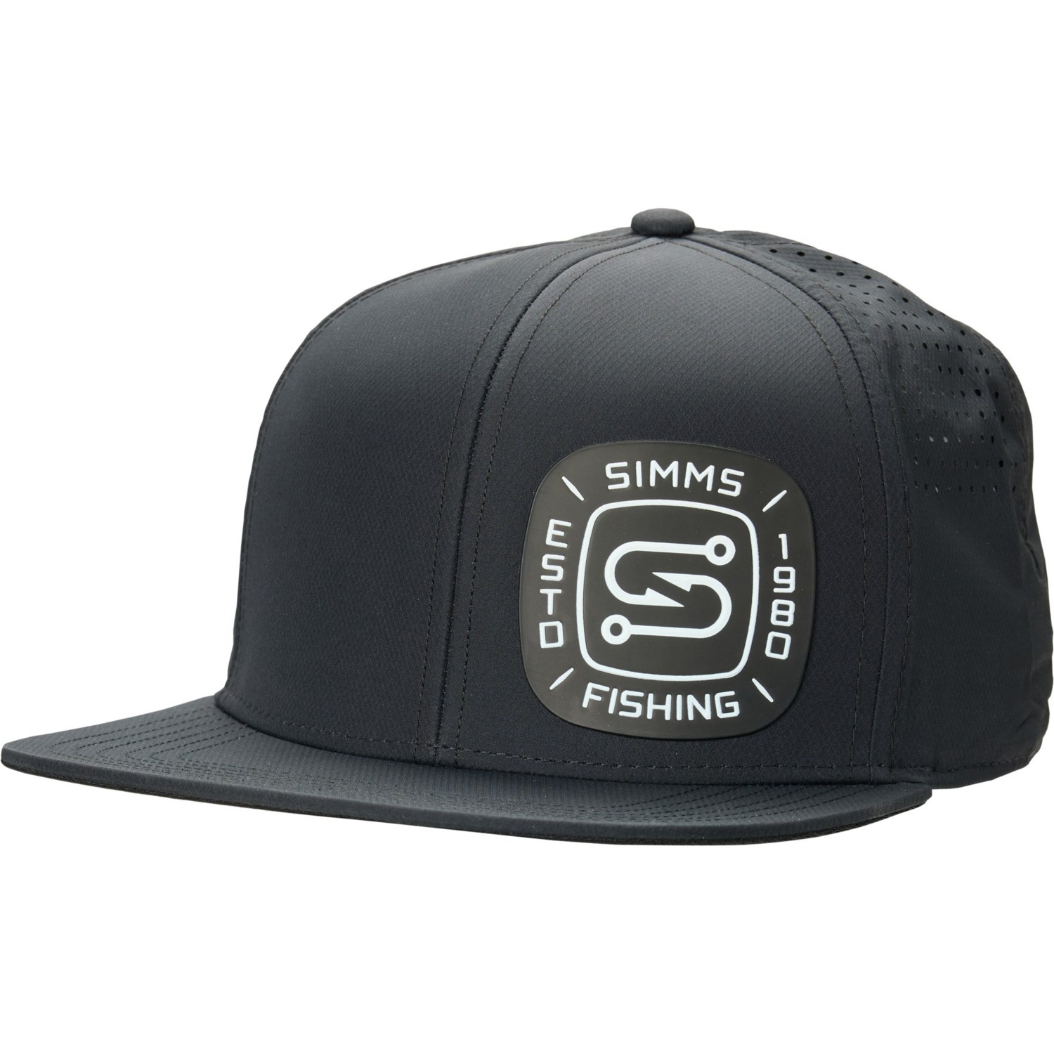 (取寄) シムス フラットビル ベースボール キャップ Simms Flatbill Baseball Cap Black
