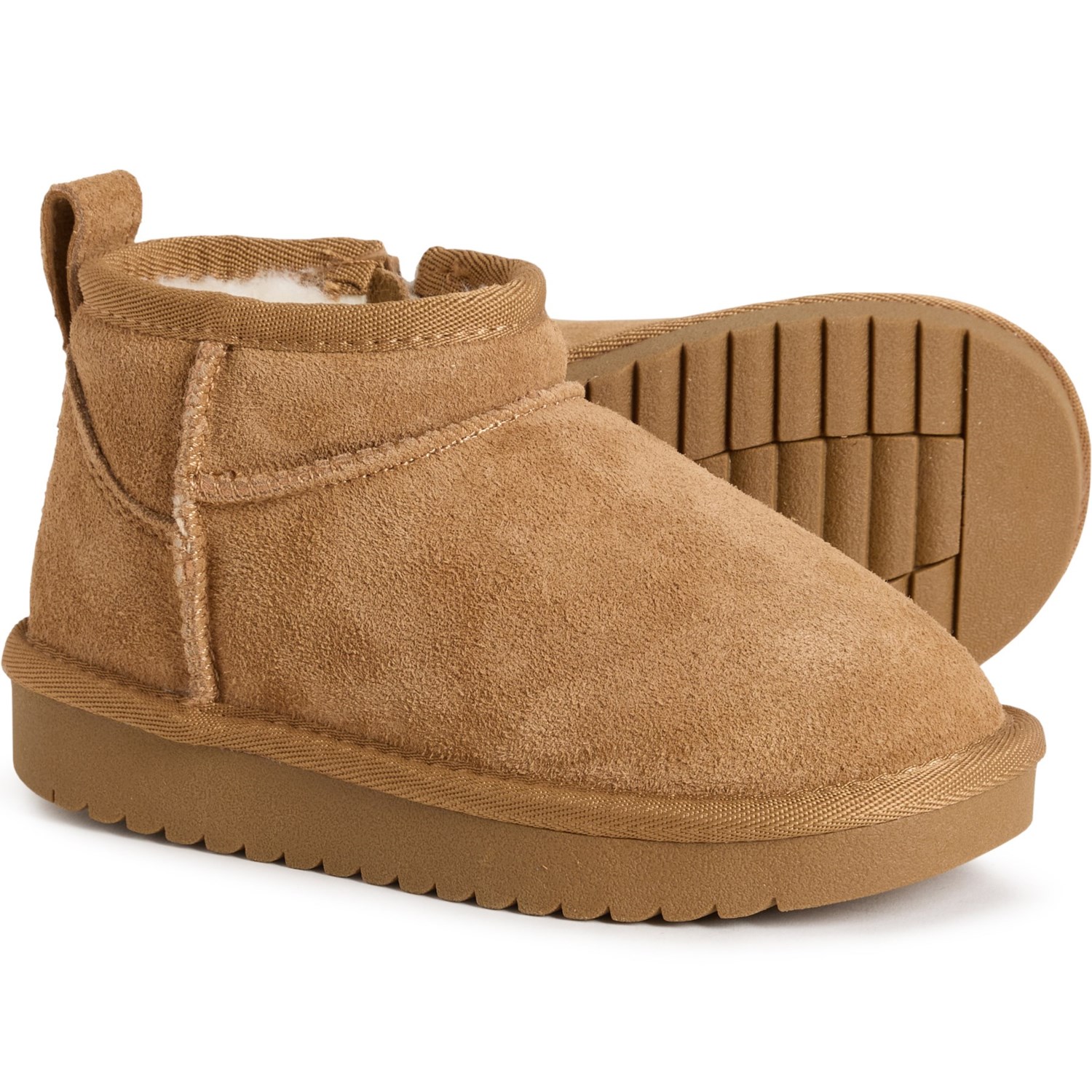 (取寄) ガールズ スカーレット ミニ フェイク-シアリング ブーツ - スエード Greystone Girls Scarlet Mini Faux-Shearling Boots - Suede Chestnut 8,701円