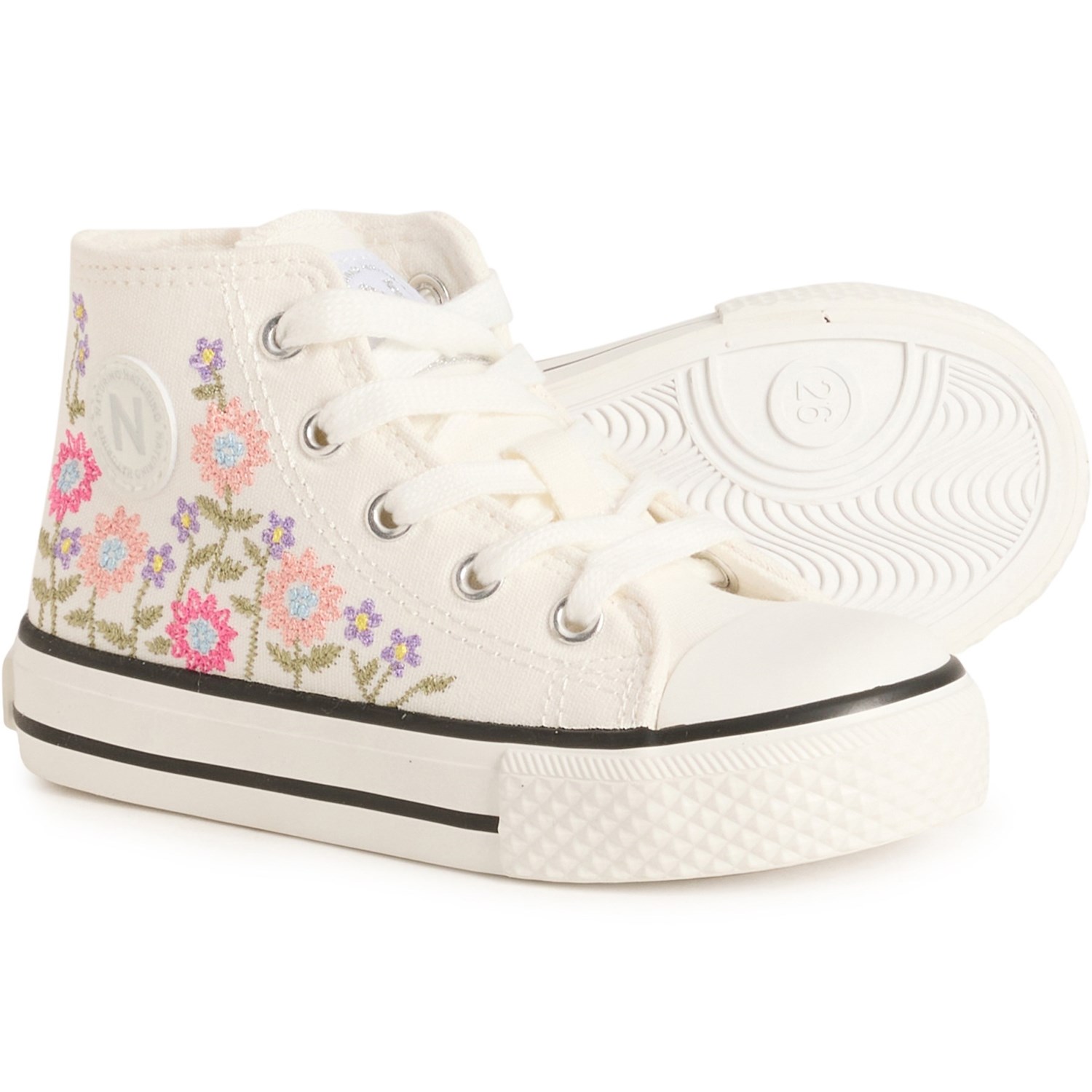 (取寄) ナチュリーノ ガールズ イルファス ハイ-トップ スニーカー Naturino Girls Ylfas High-Top Sneakers White-Pink